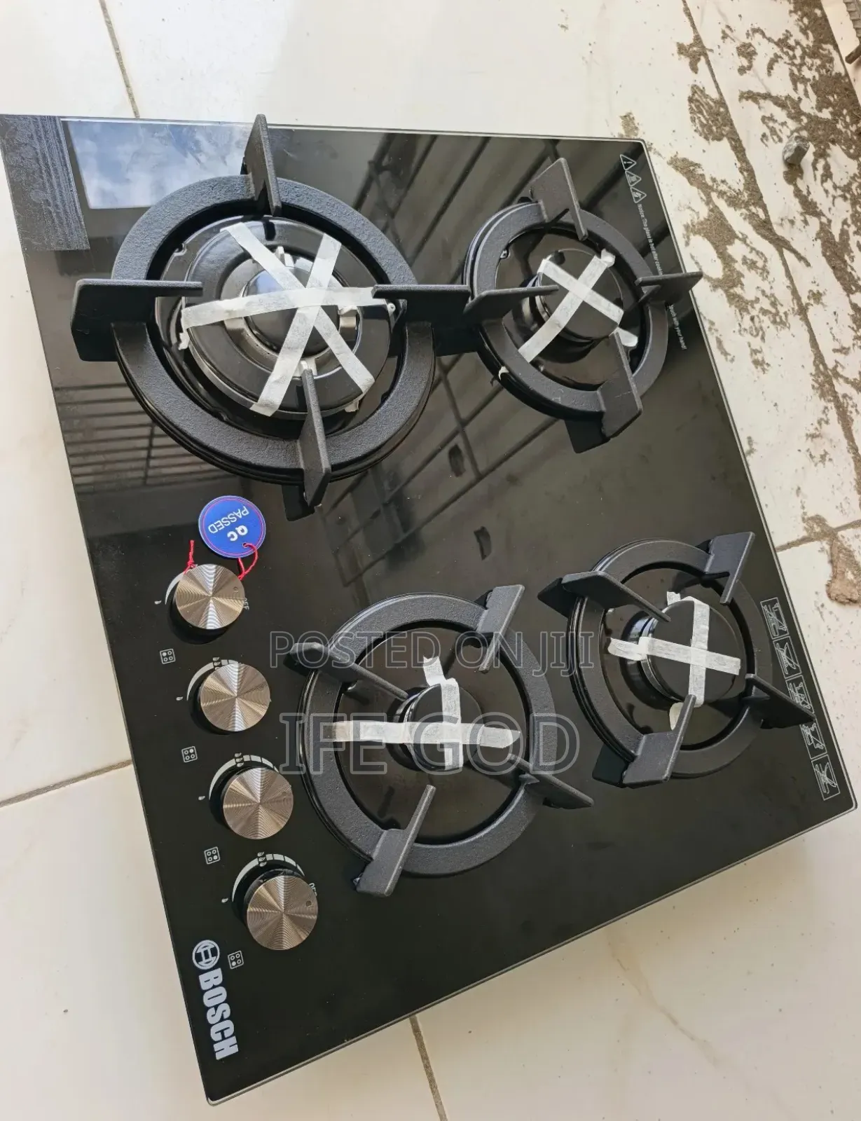 Original Quality Bosch 60cm 4 Burners Gas Cooker Hob Automatic Copper
