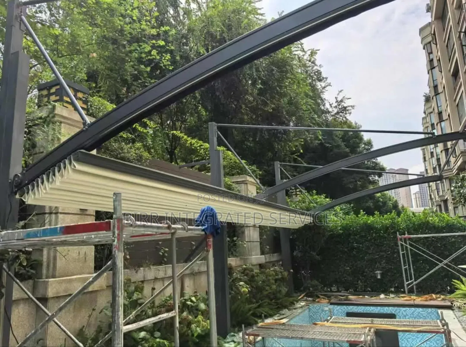 Retractable Roofing For Outdoor, Pergola, Sit Out