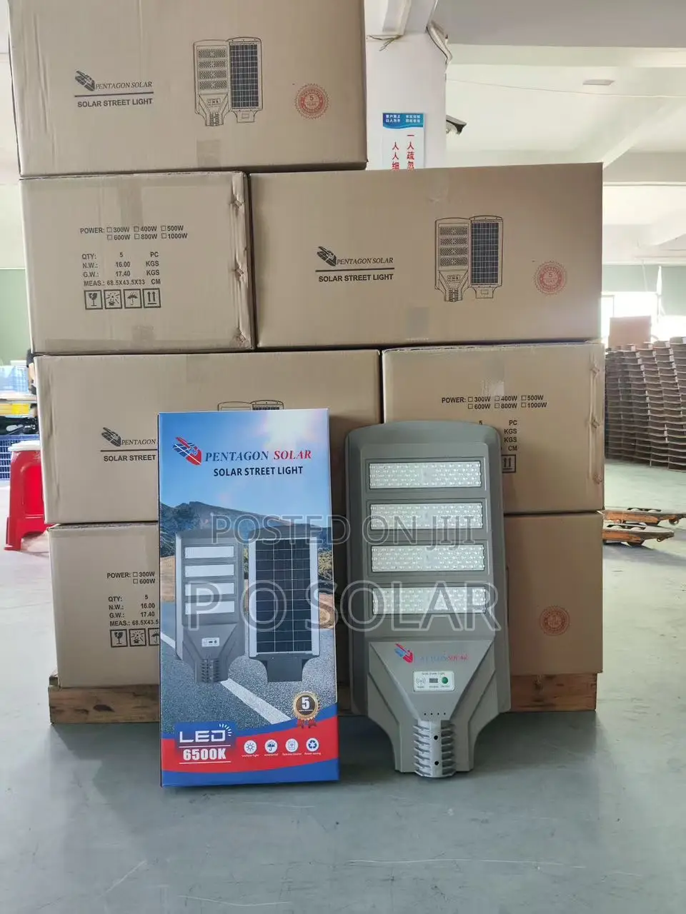 PCK 4line Semi Industrial Solar Street Lights
