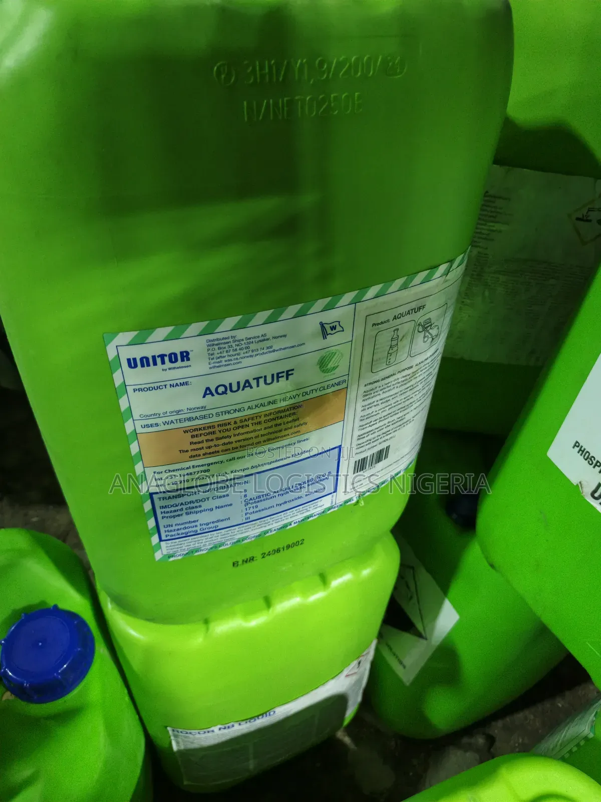 Unitor Aquatuff (25l) Waterbased Alkaline Cleaner