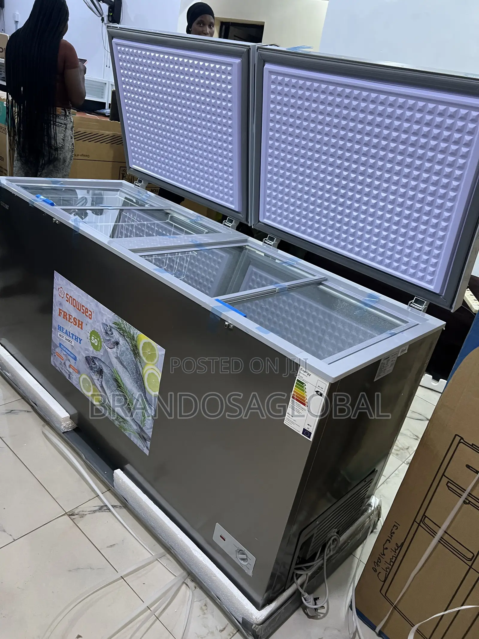 Snowsea Bd-700g 520l Deep Freezer With Thick Freezing Coils