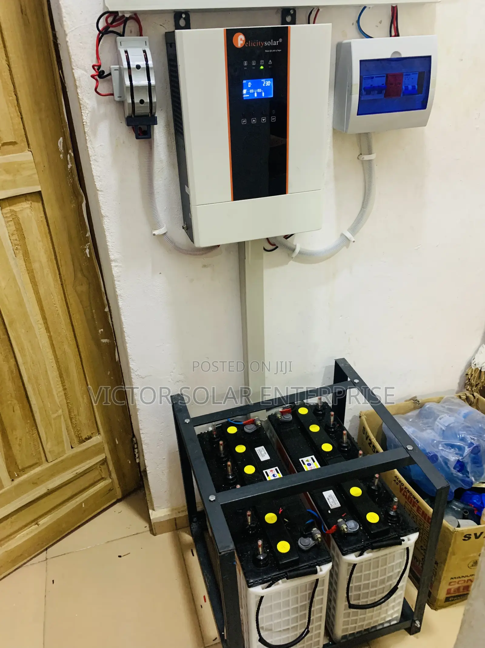 Set For 2 Batteries And 3kva Hybrid Inverter