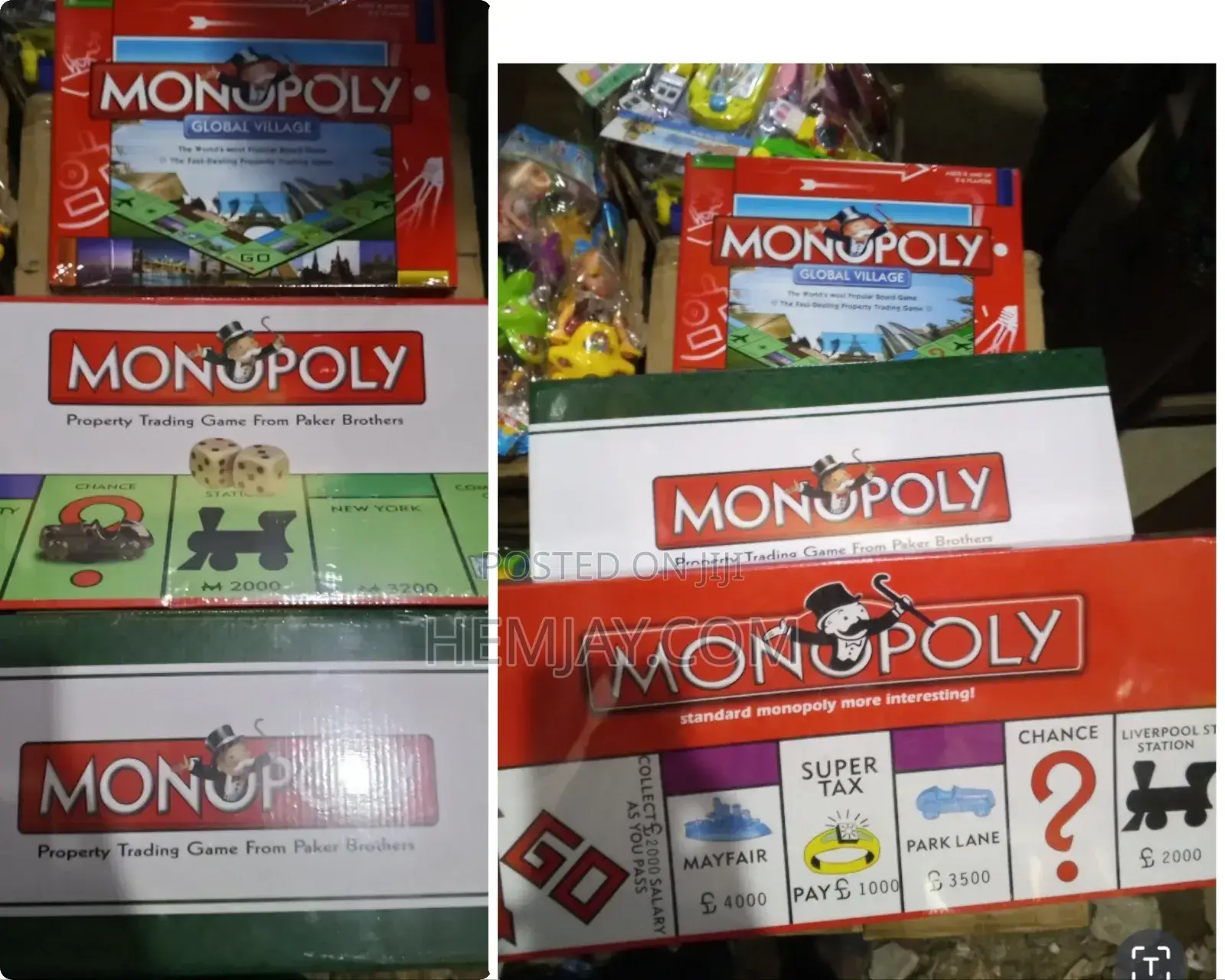 Monopoly Board Complete Set (Big, Medium, Small)