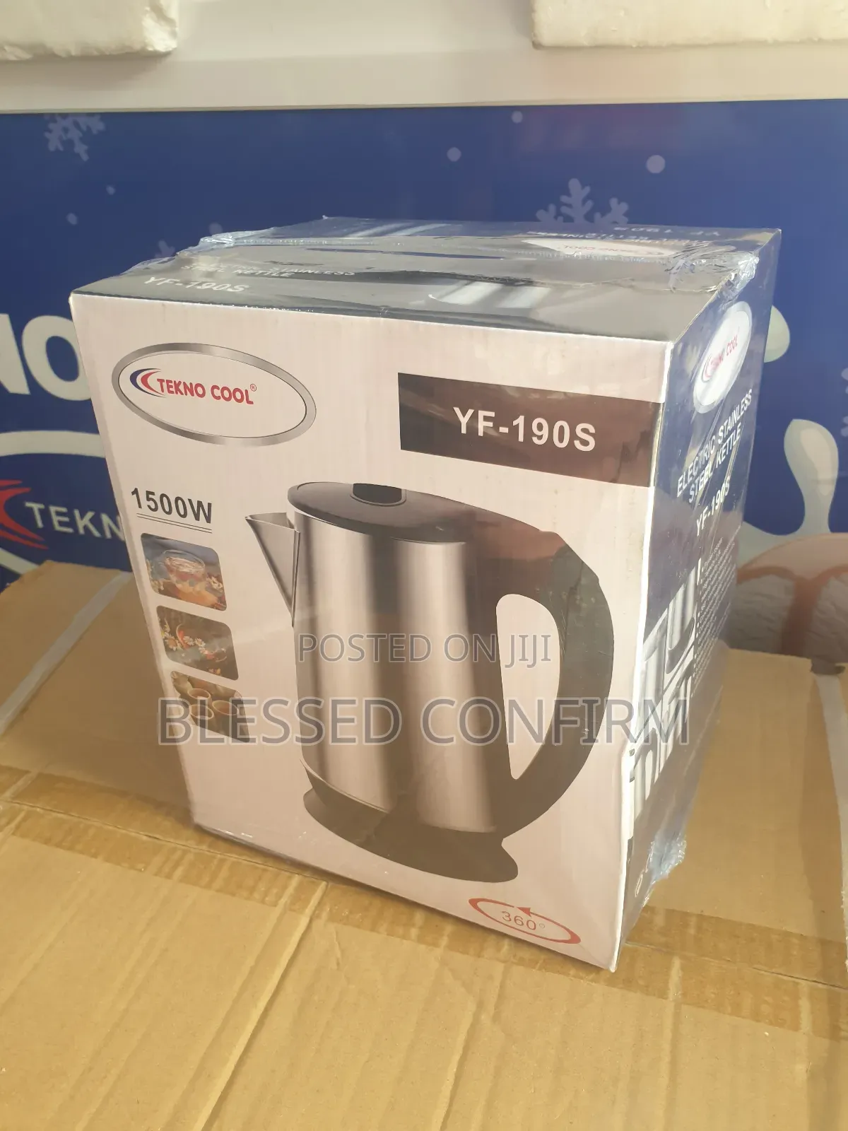 Teknocool 2.2litre Electric Kettle Yf-190s