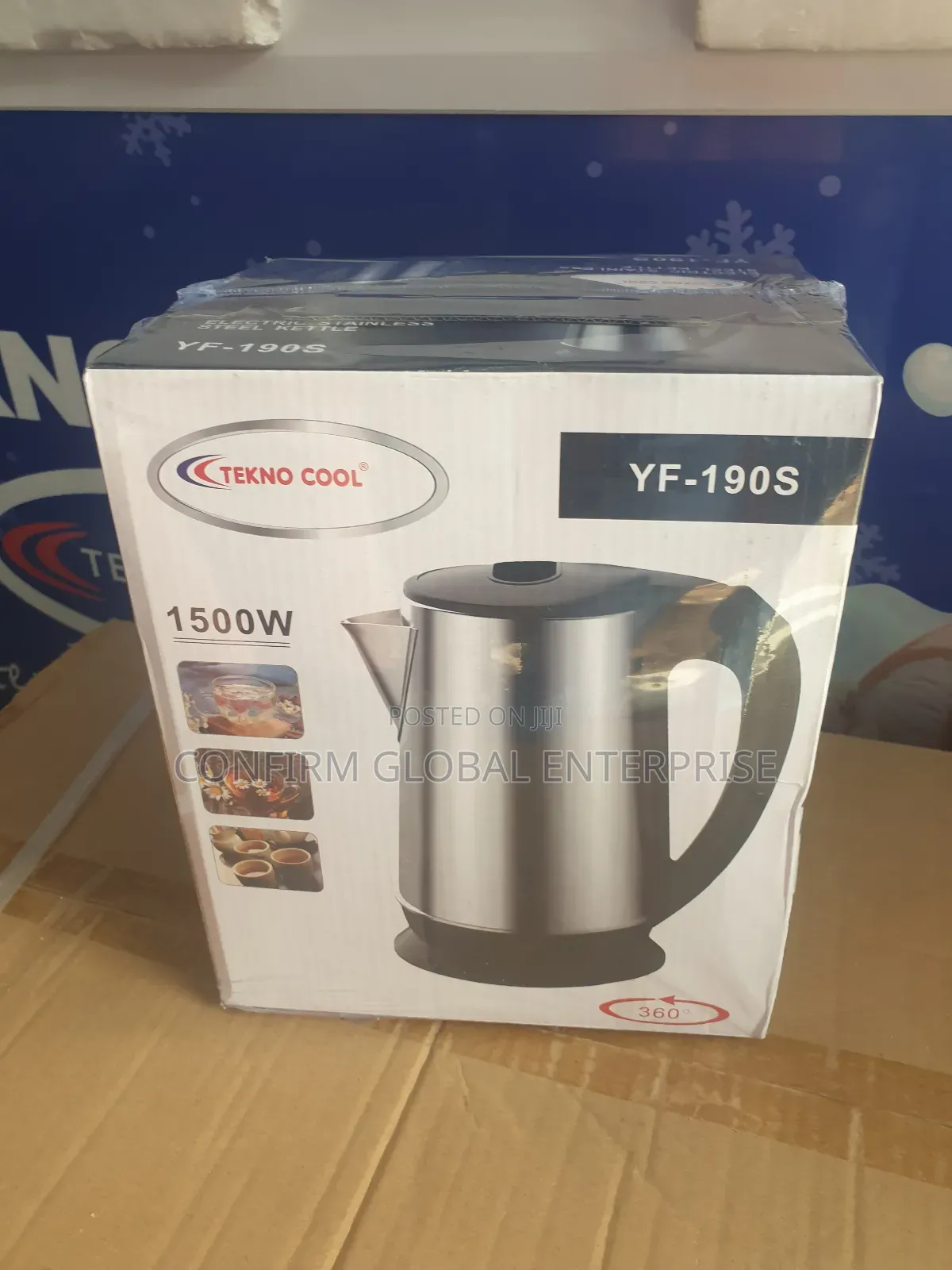 BRND New Teknocool Super Easy Electric Kettle Yf-190s