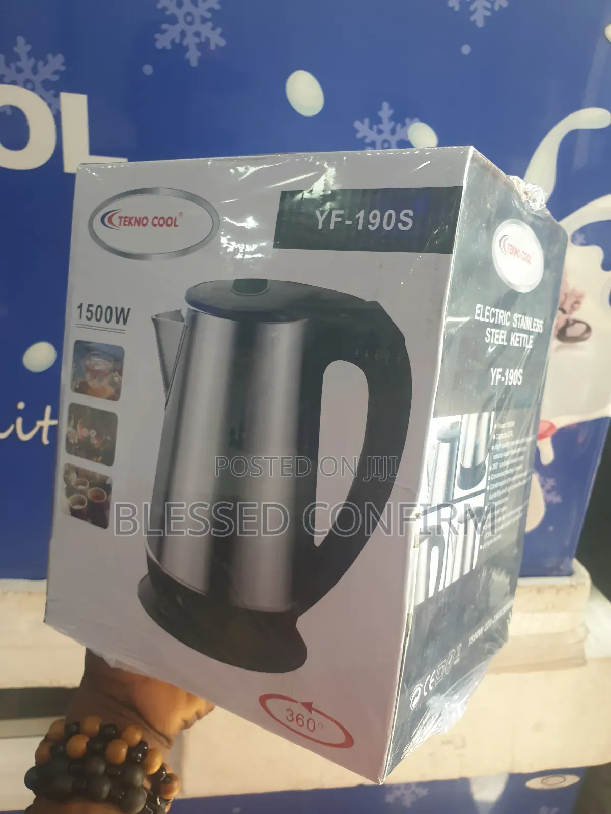 Original 2.2litre Super Easy Teknocool Electric Kettle Model Yf-190s