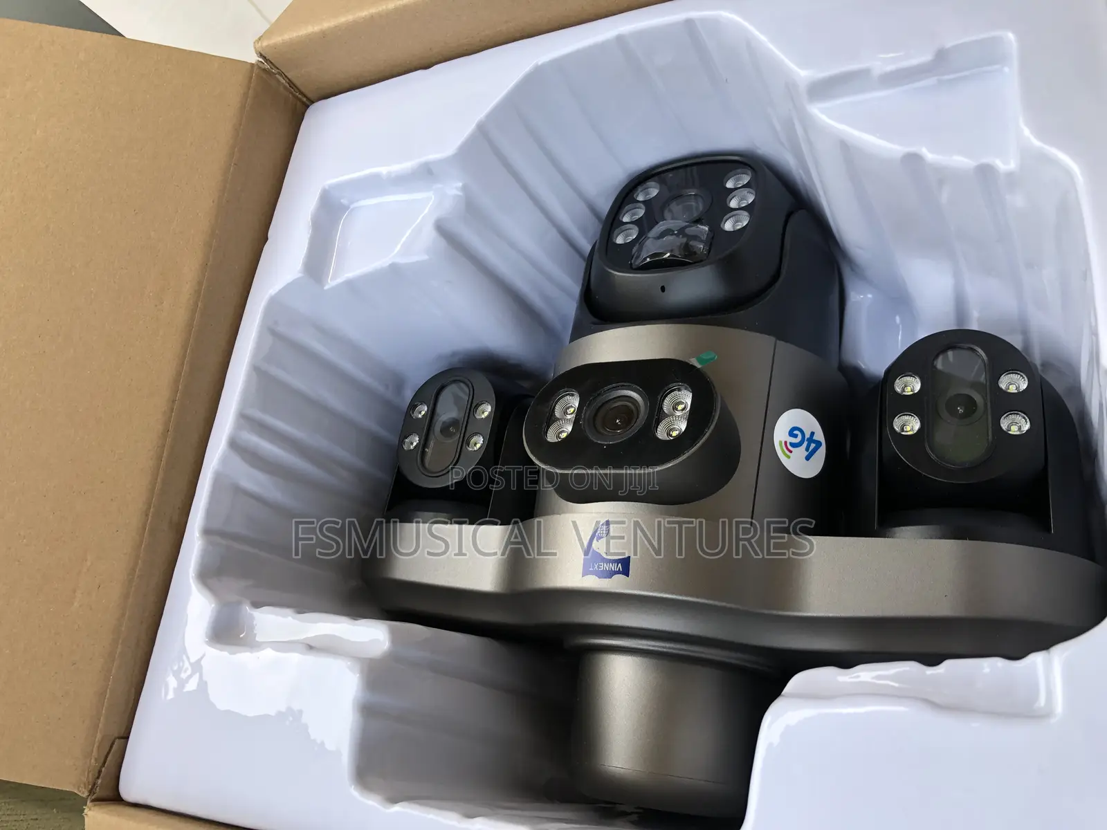 4g V380 Pro 3 Motorized Lens PTZ Solar Camera With 128gb Storage