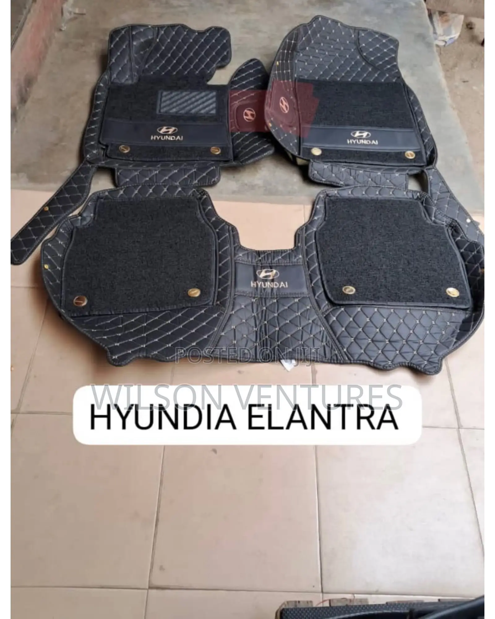 Hyundai Elantra Double Layer Leather Foot Mat