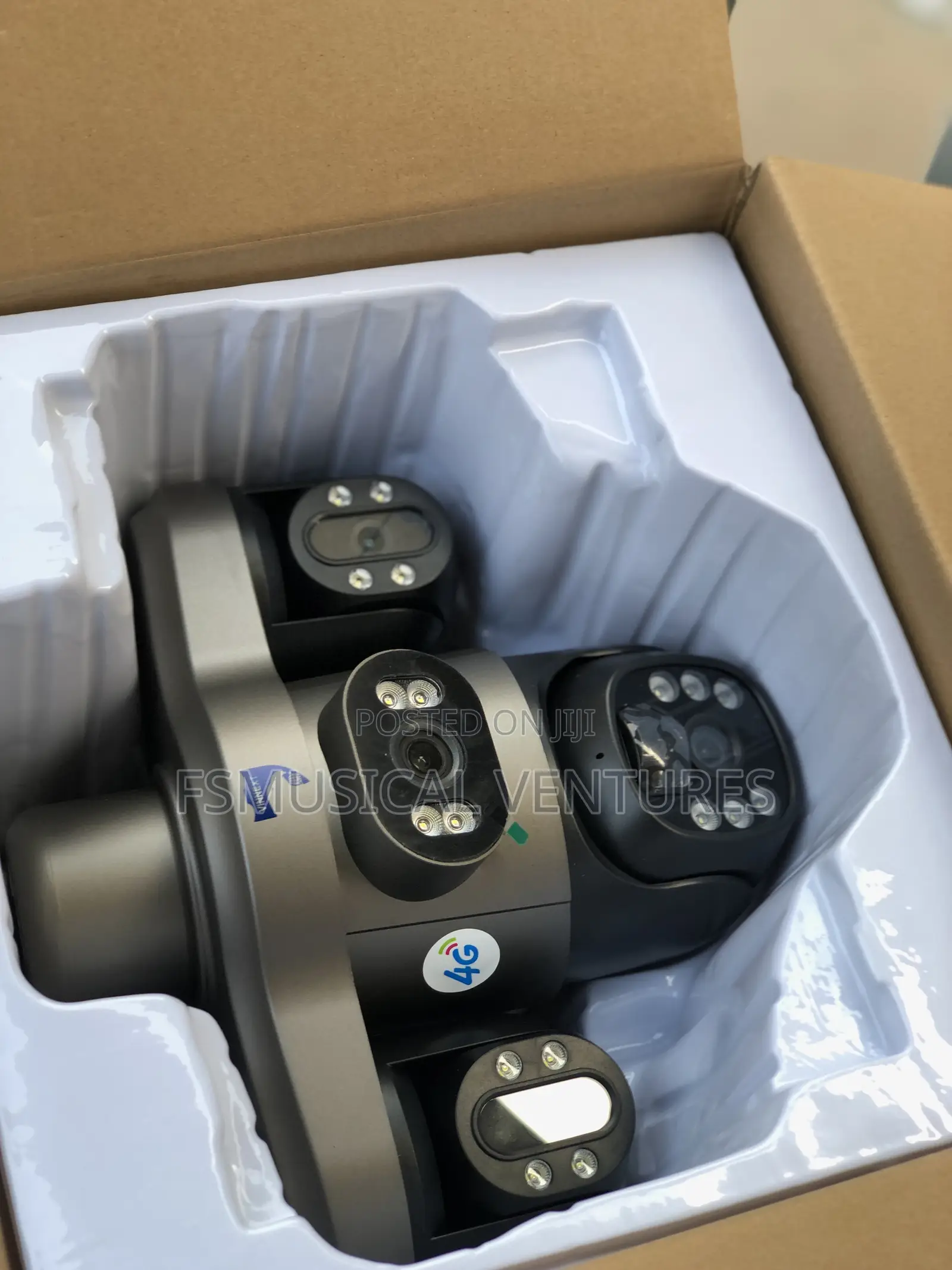 4g V380 Pro 3 Motorized Lens PTZ Solar Camera With 128gb Storage