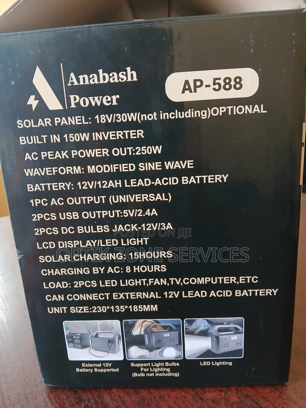 Portable Power Station Inverter 150 Watts With Solar Panel