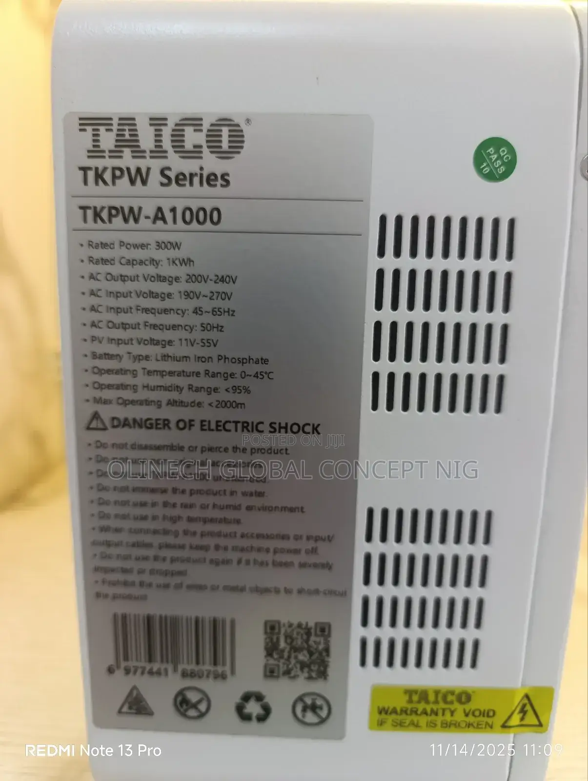 Taico TKPW - 1000 All in One Solar Power Generator