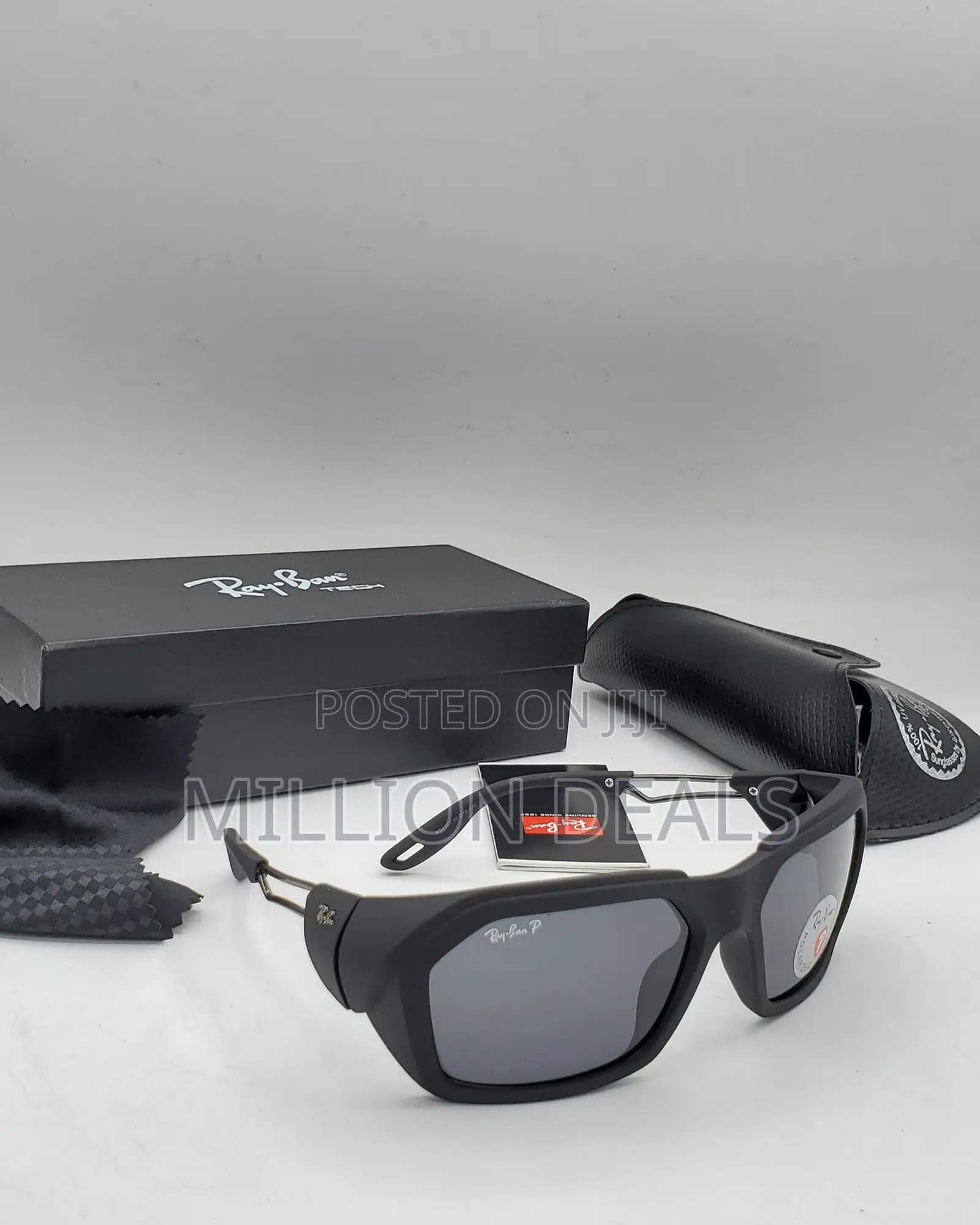Black Stylish Wrap Unique Men’S Sunglasses