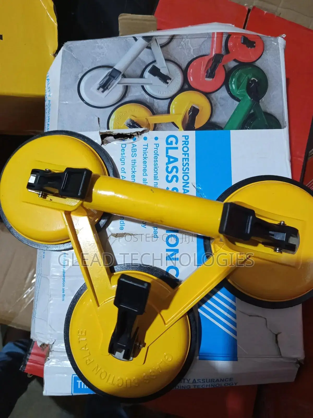 Glass Lifter, Three Claw Glass Suction Cup