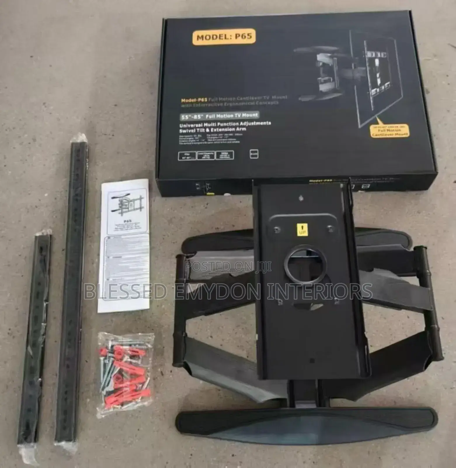 55"-85" Double Arm Tv Adjustable Wall Hanger