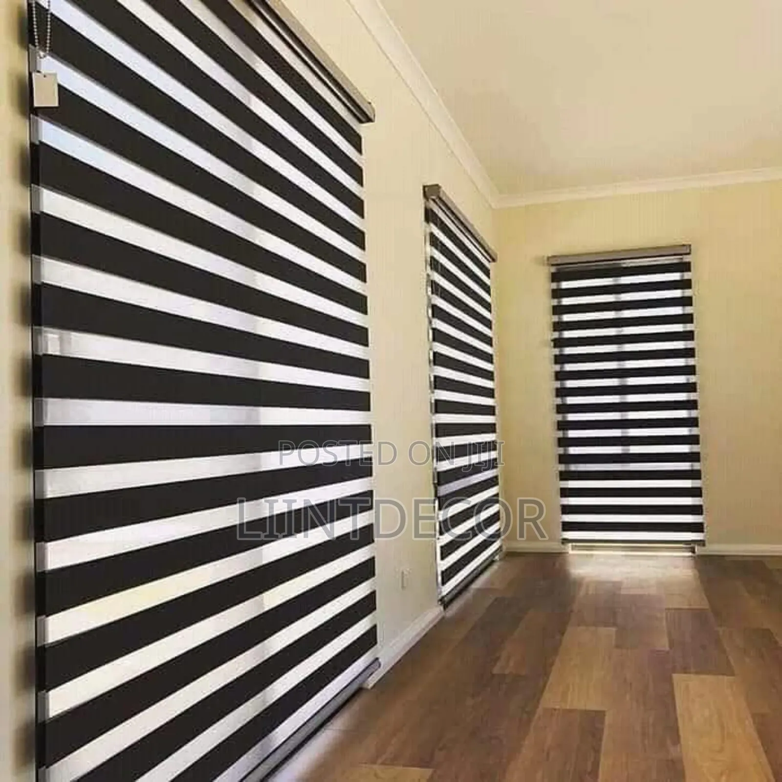 Automated Black Quality Day and Night Blinds (Not Per Window)