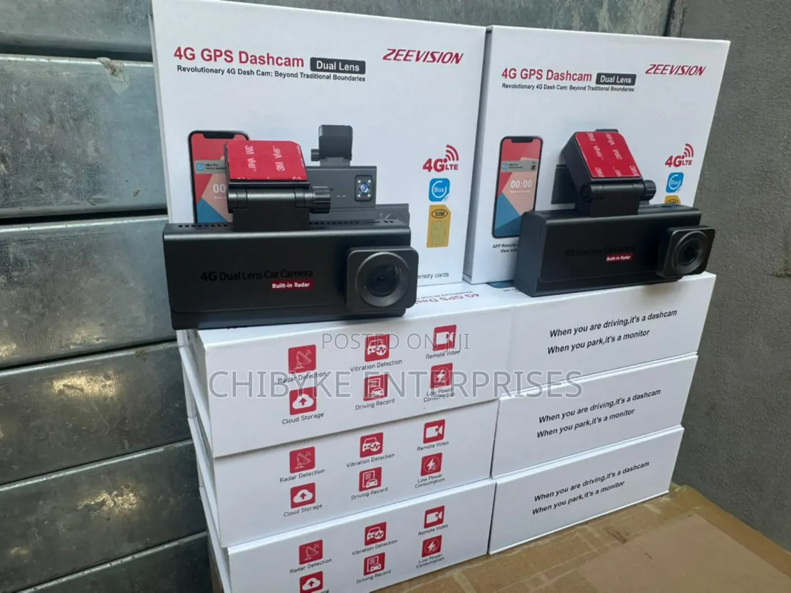 4g GPS Dashcam Daul Lens