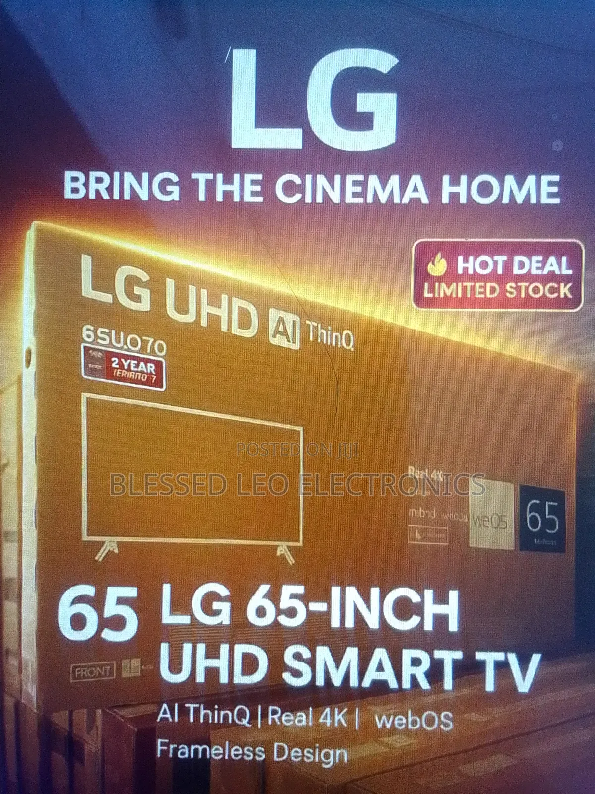 65 Inches Lg With Real Ai Processor Thinq 2025 Model