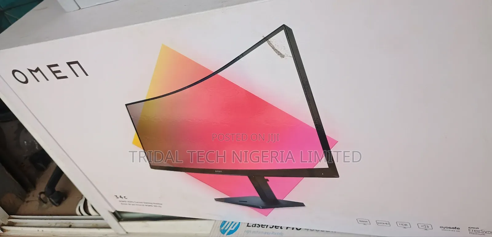 Hp Omen 34c (34") WQHD Curved Gaming Monitor, 1ms 165hz Refresh
