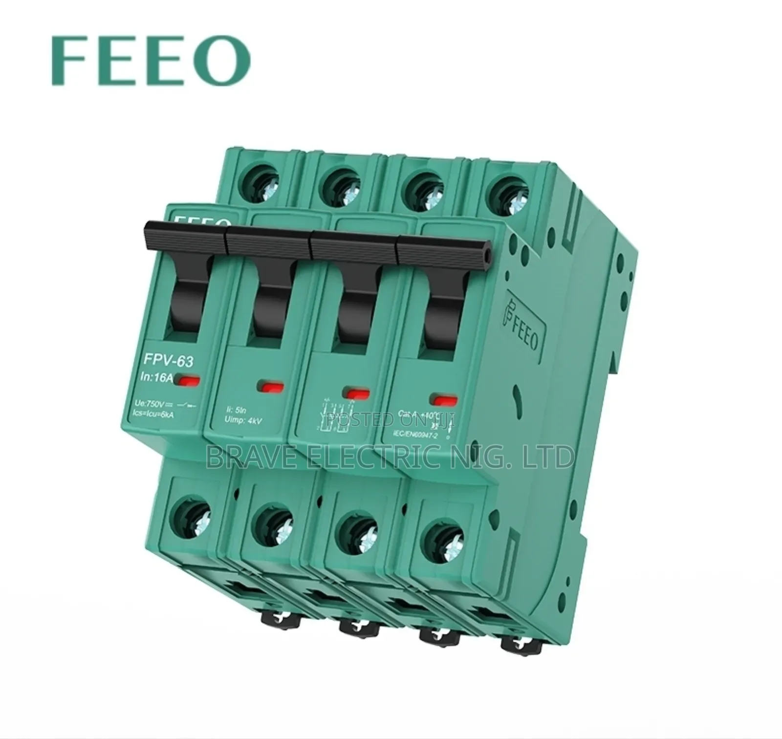 4p 125a Dc Feeo Circuit Breaker