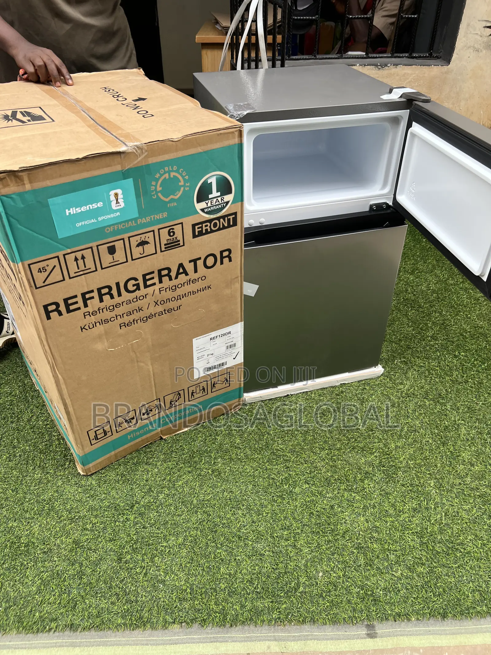 Hisense Ref120dr 87l Mini Double Door Fridge With Freezer