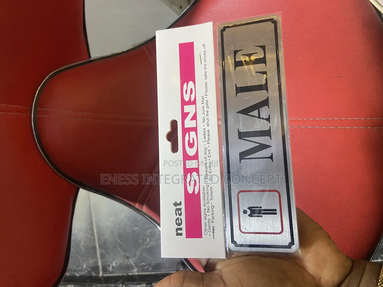 High Quality Stainless Steel Antirust Rectangular Male Signage