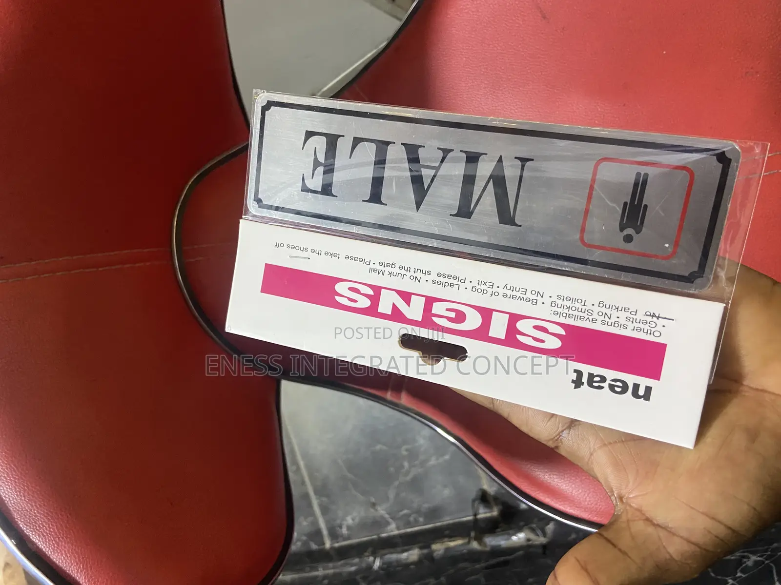 High Quality Stainless Steel Antirust Rectangular Male Signage
