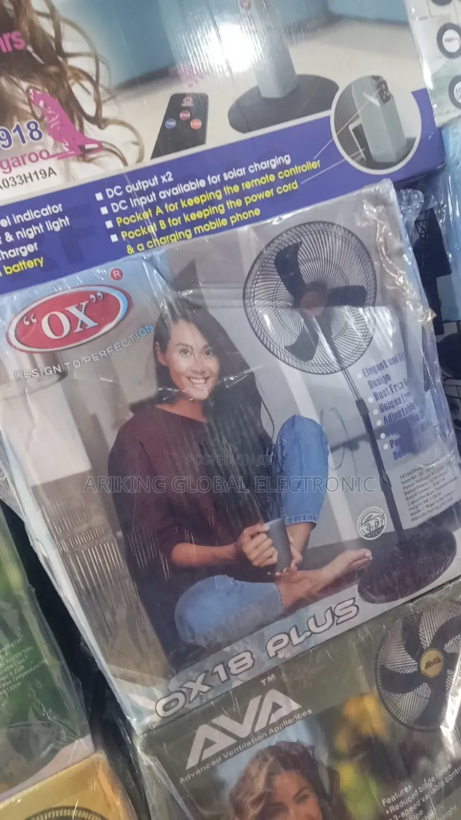 Ox Plus Standing Fan 18inch
