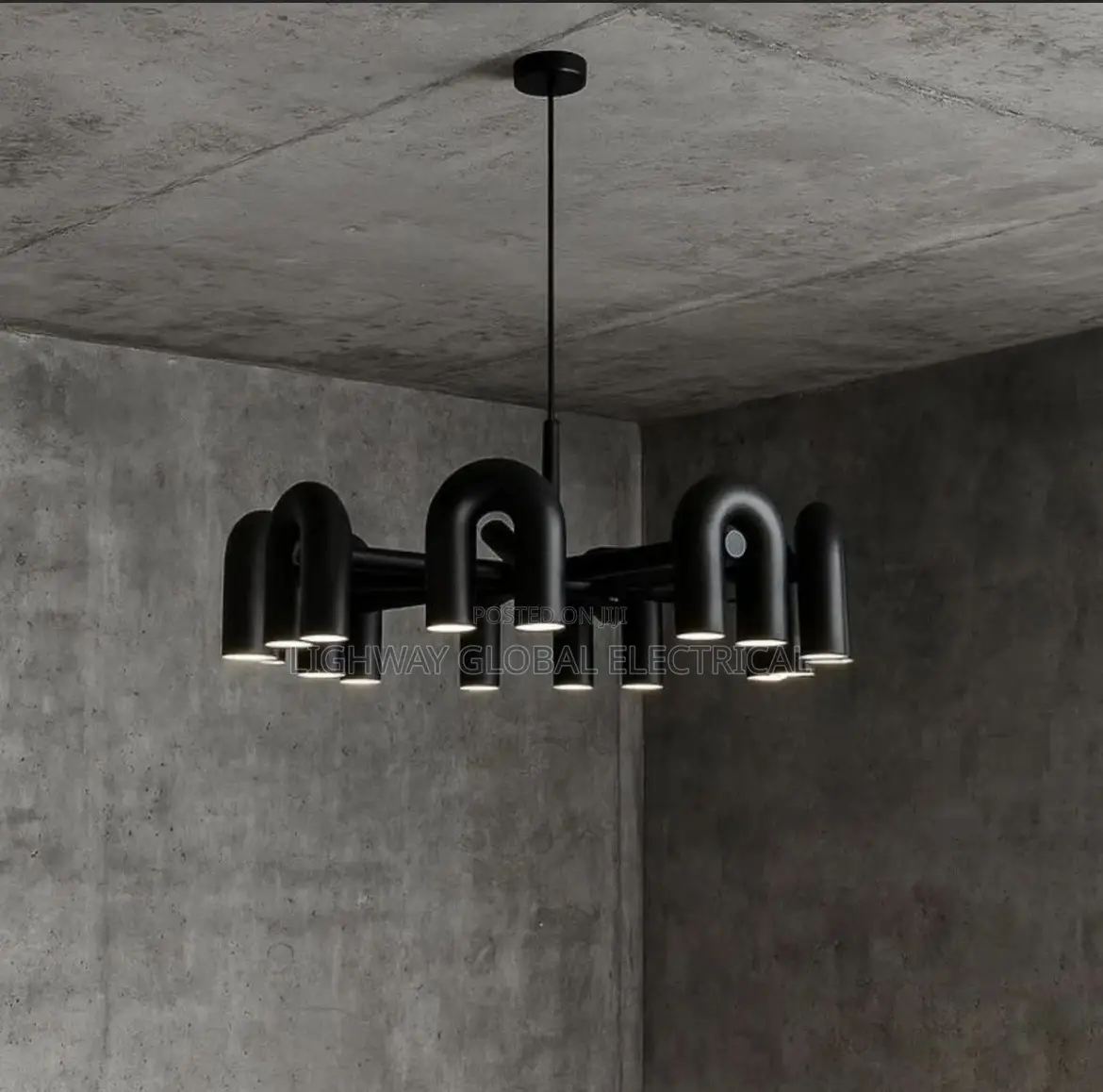 Nordic Creative U Shaped Living Room Chandelier