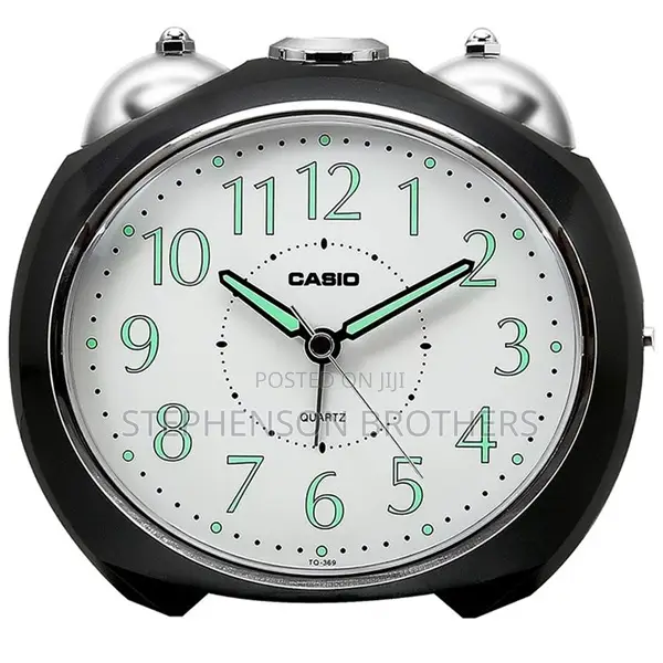 Casio Analog Table Clock With Bell Alarm, Snooze, Tq-369-1df