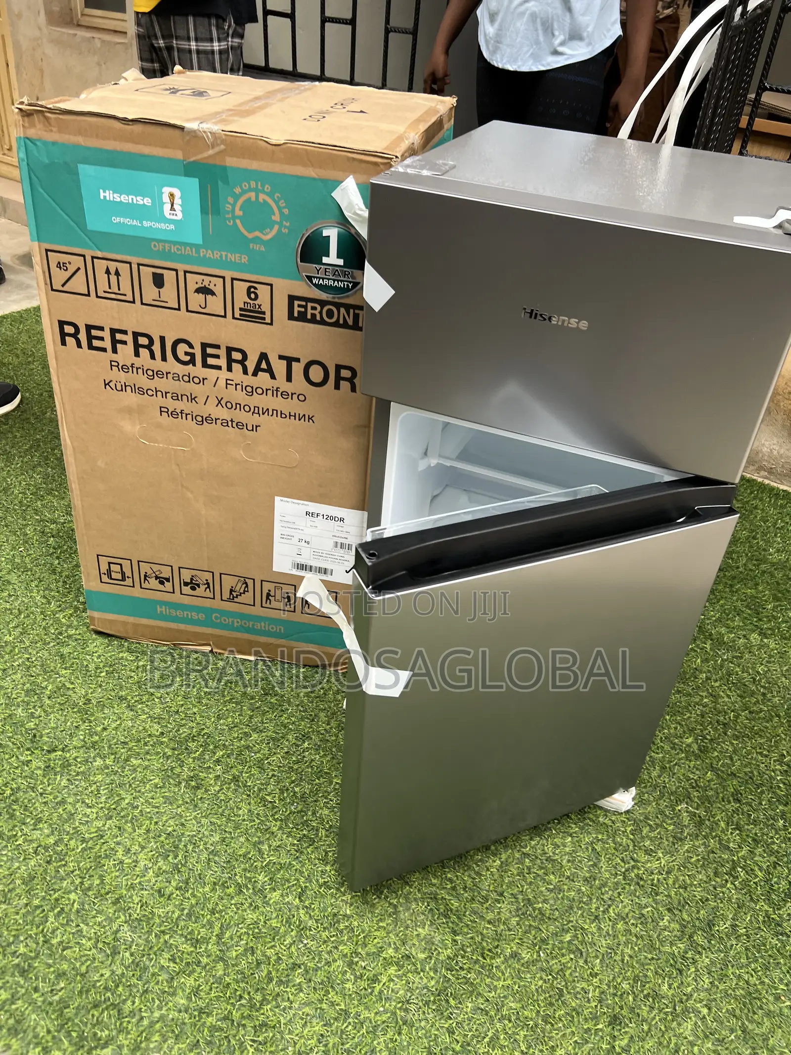 Hisense Ref120dr 87l Mini Double Door Refrigerator for Families