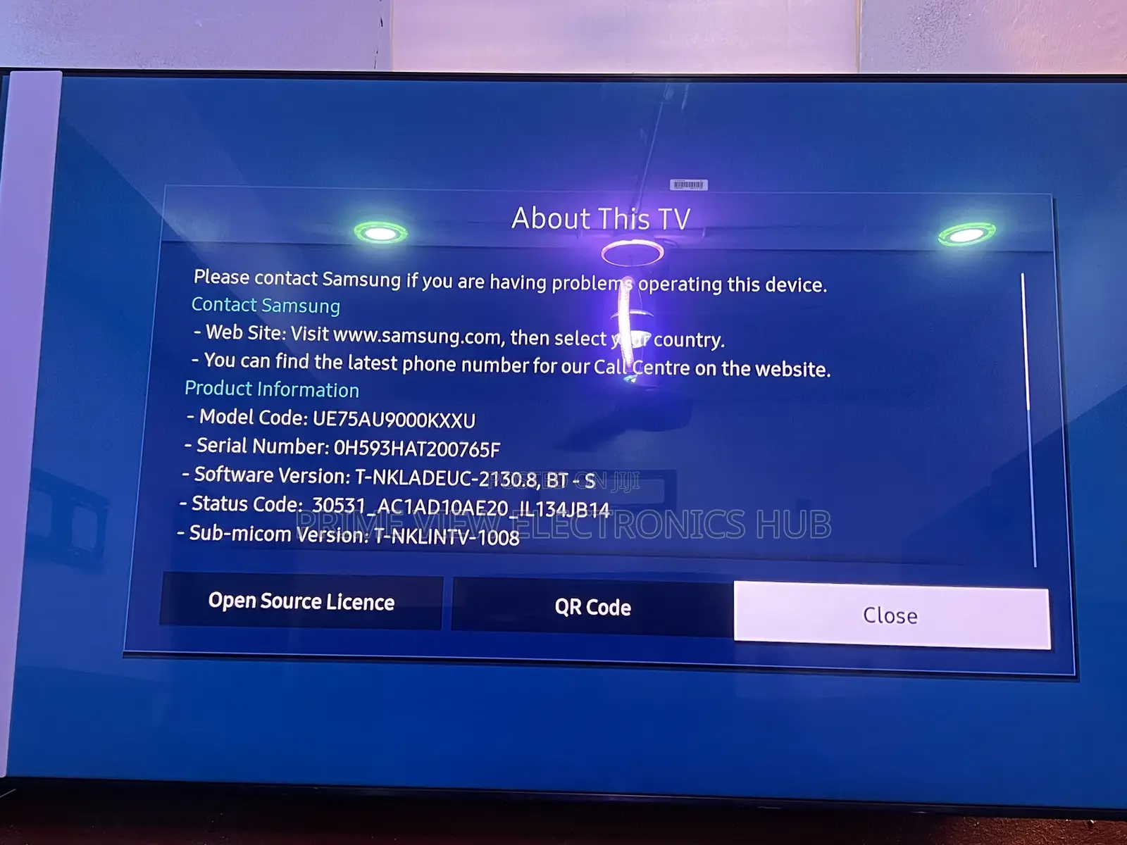 Samsung 75inches Crystal Uhd Smart Tv 2022 Model