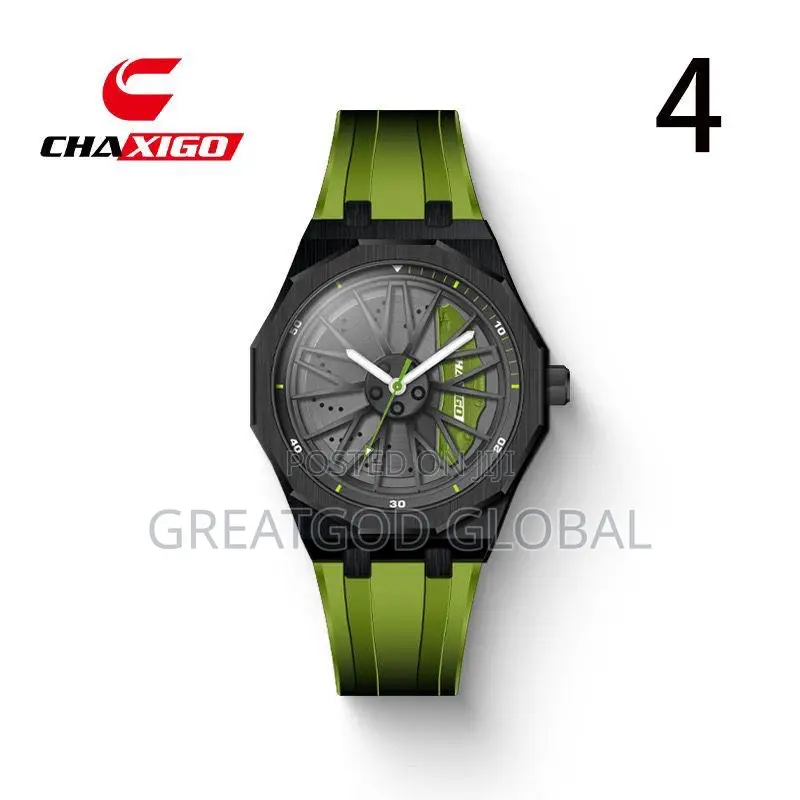 Nee Chaxigo Rubber Spinning Wristwatch