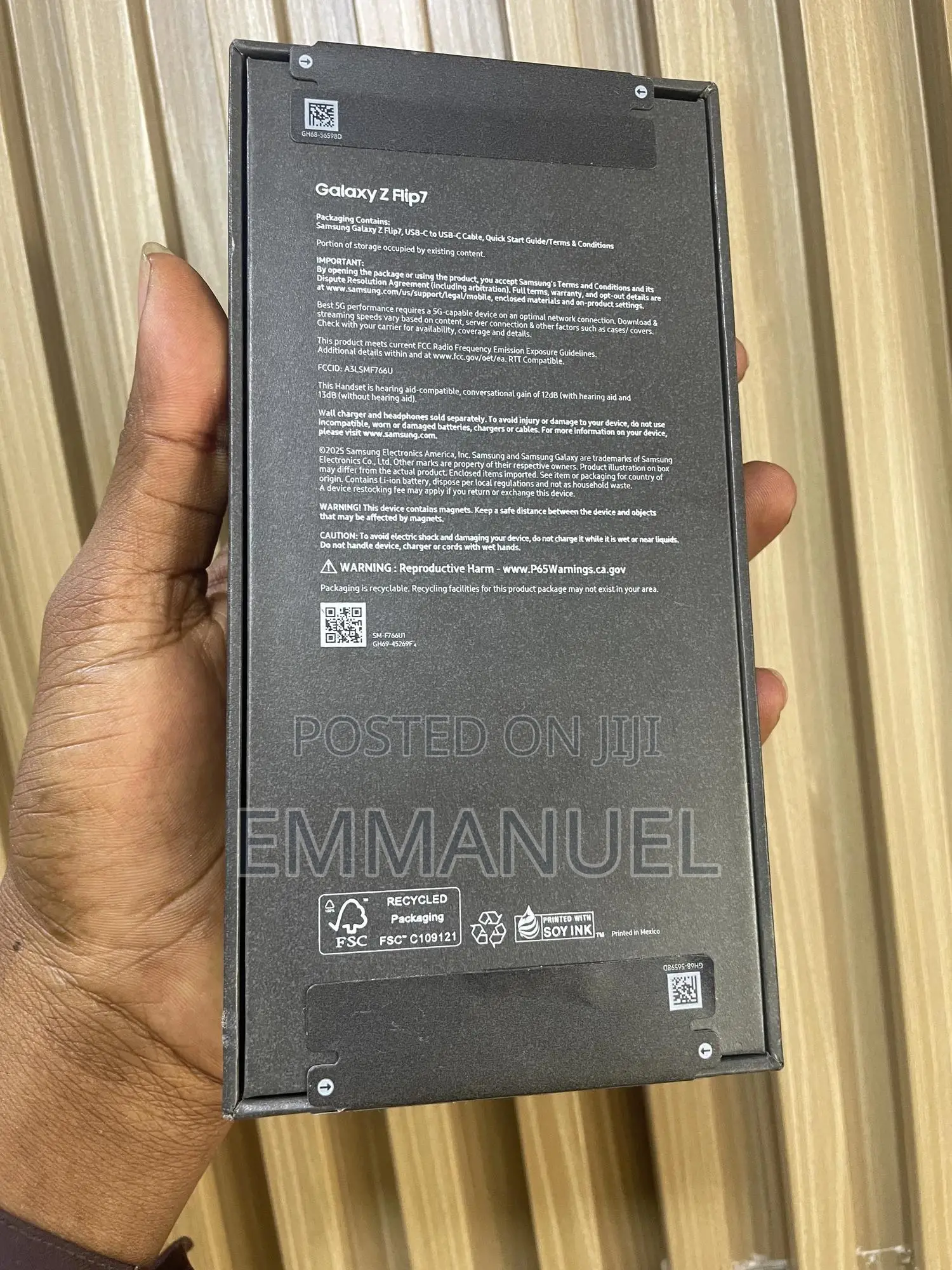 New Samsung Galaxy Z Flip7 512 GB Blue