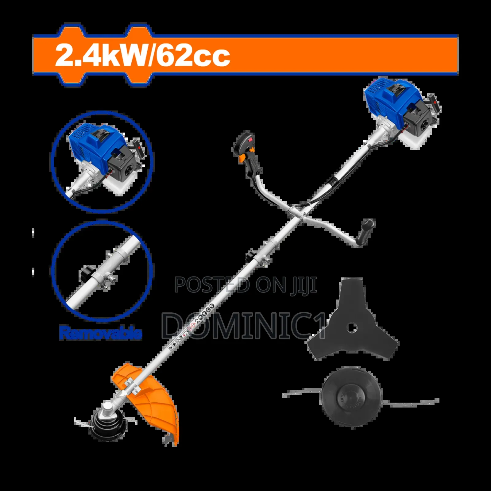 Gasoline Grass Trimmer And Bush Cutter.