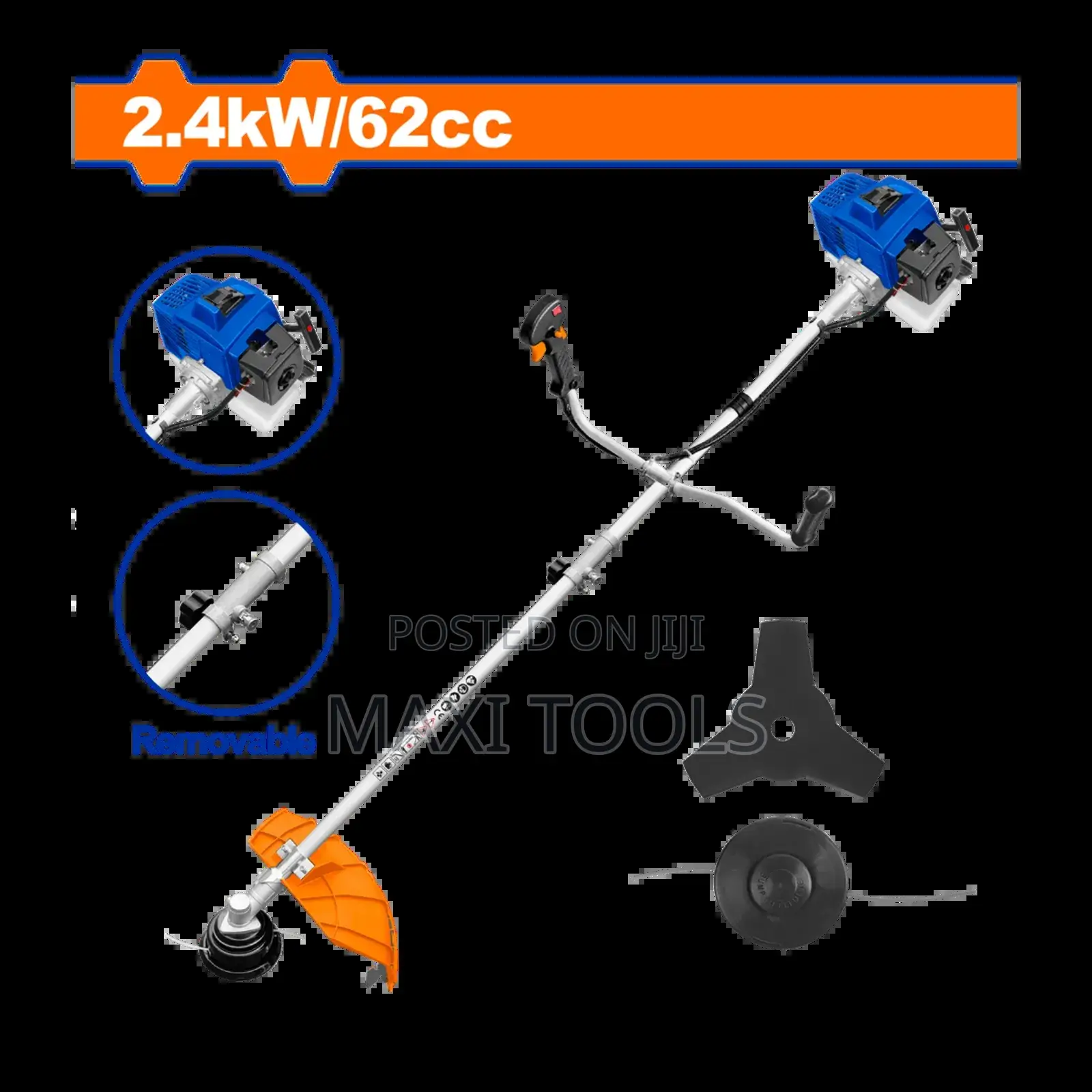 Gasoline Grass Trimmer And Bush Cutter.