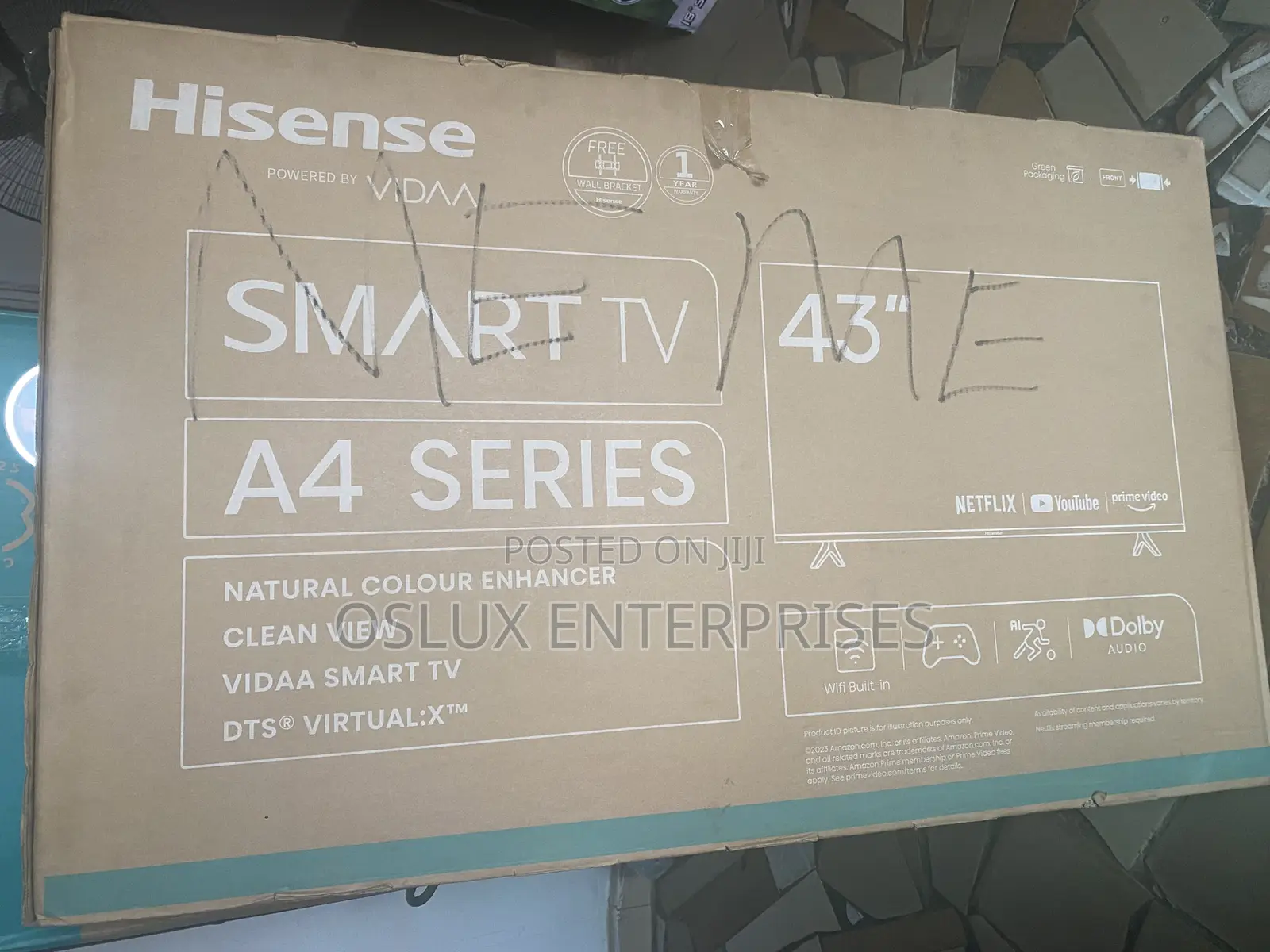 Hisense TV FHD 43 Inch A4k Smart