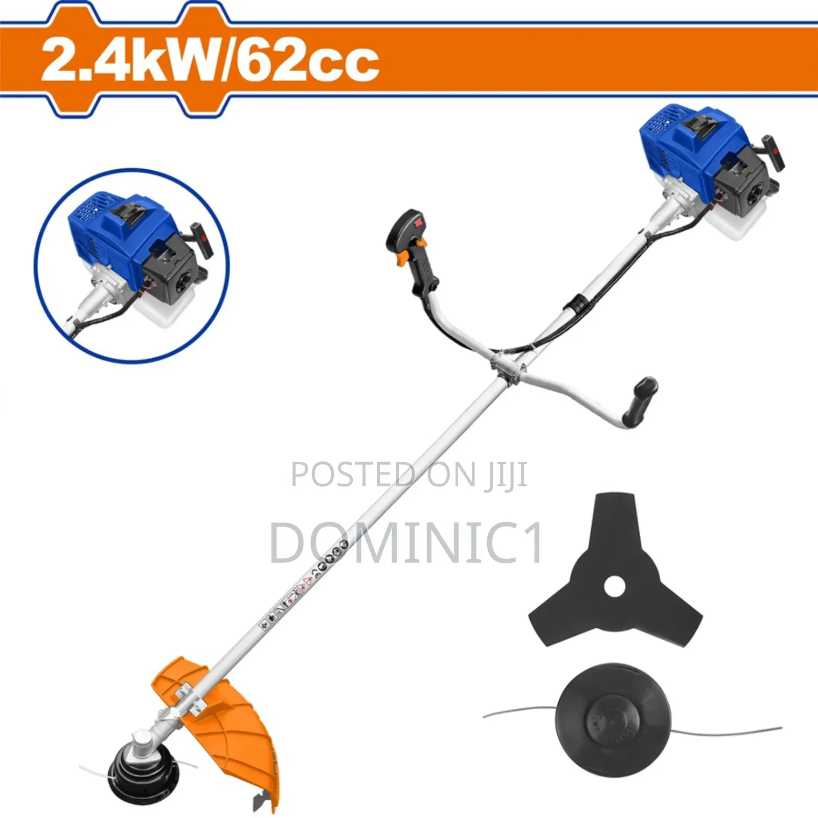 Gasoline Grass Trimmer And Bush Cutter.