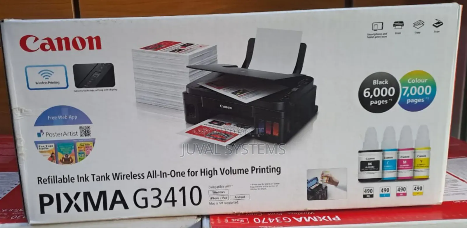 Canon Pixma G3410 Wireless All-in-One Refillable Ink Tank Printer