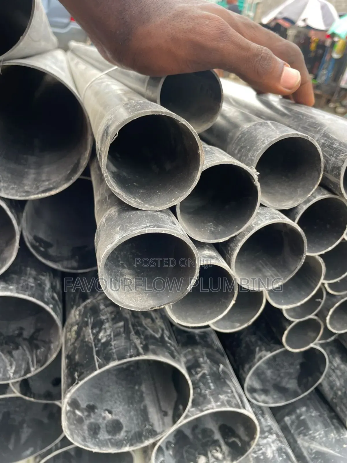 50mm ( 11⁄2inch) Lombardy PVC Semi-Thick Pipe – 8.7ft (2.6m)