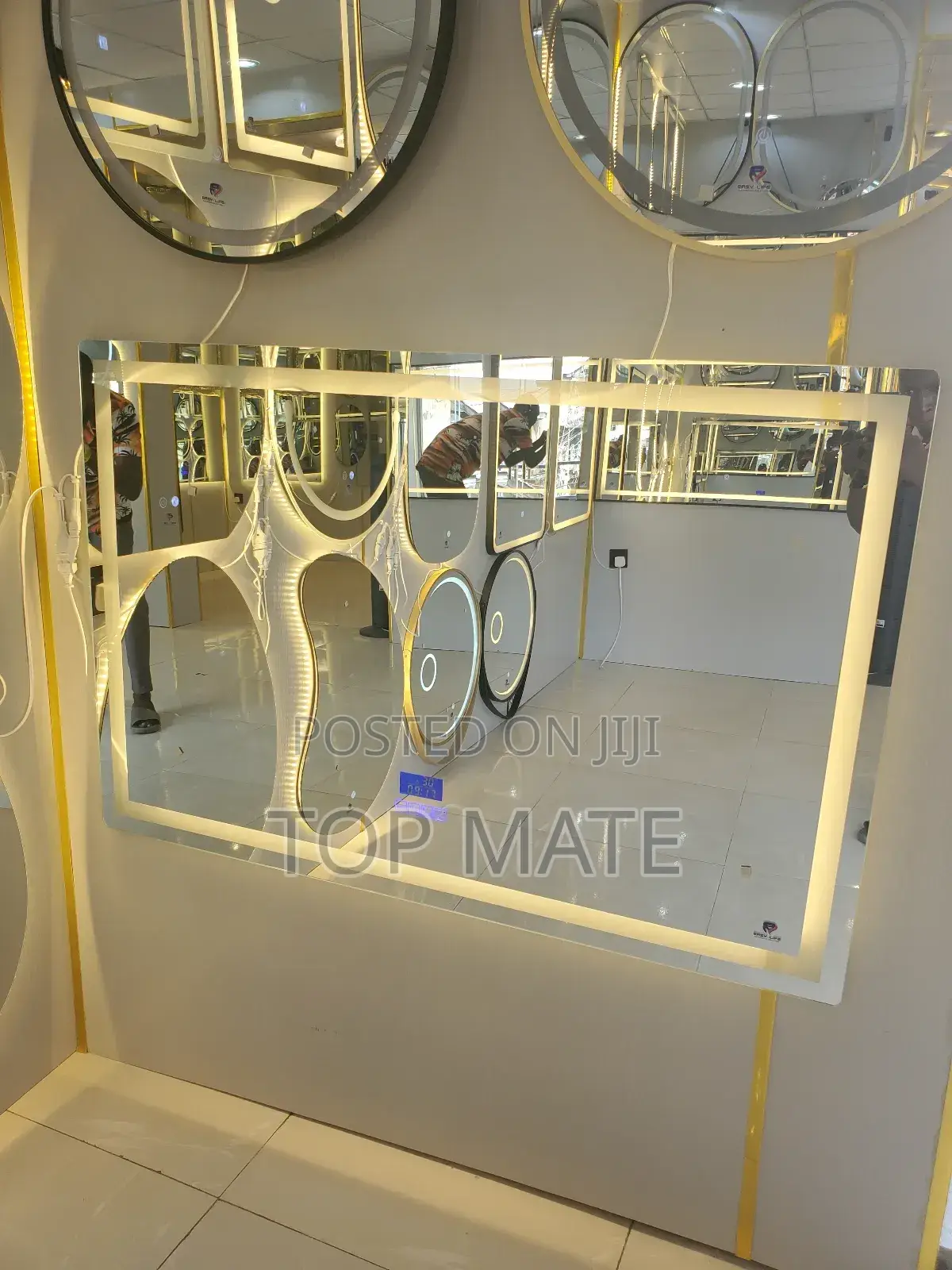 80x130cm Digital Led Mirror (With Bluetooth)