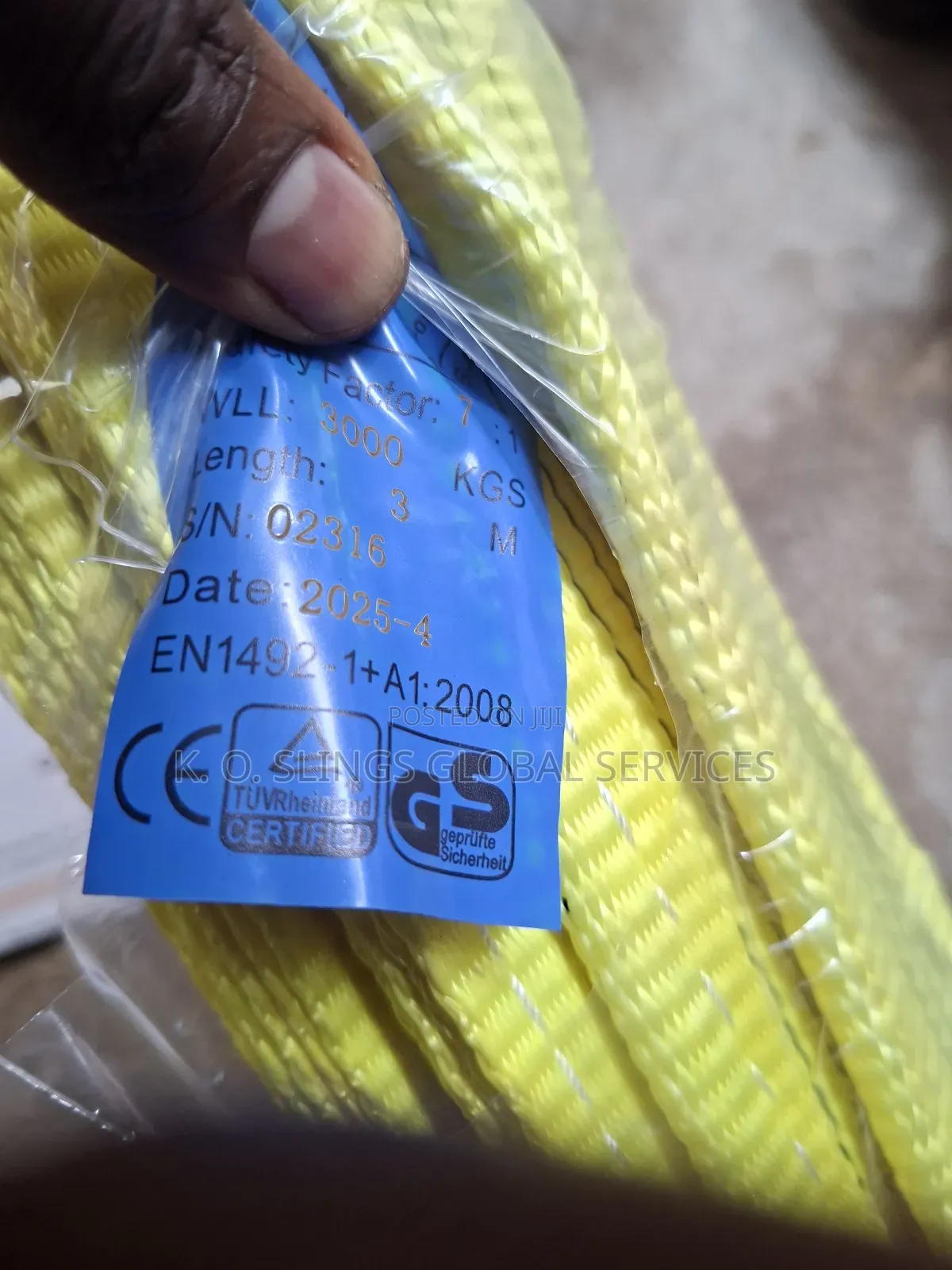 3tonx3mtrs Flat Polyester Woven Webbing Sling