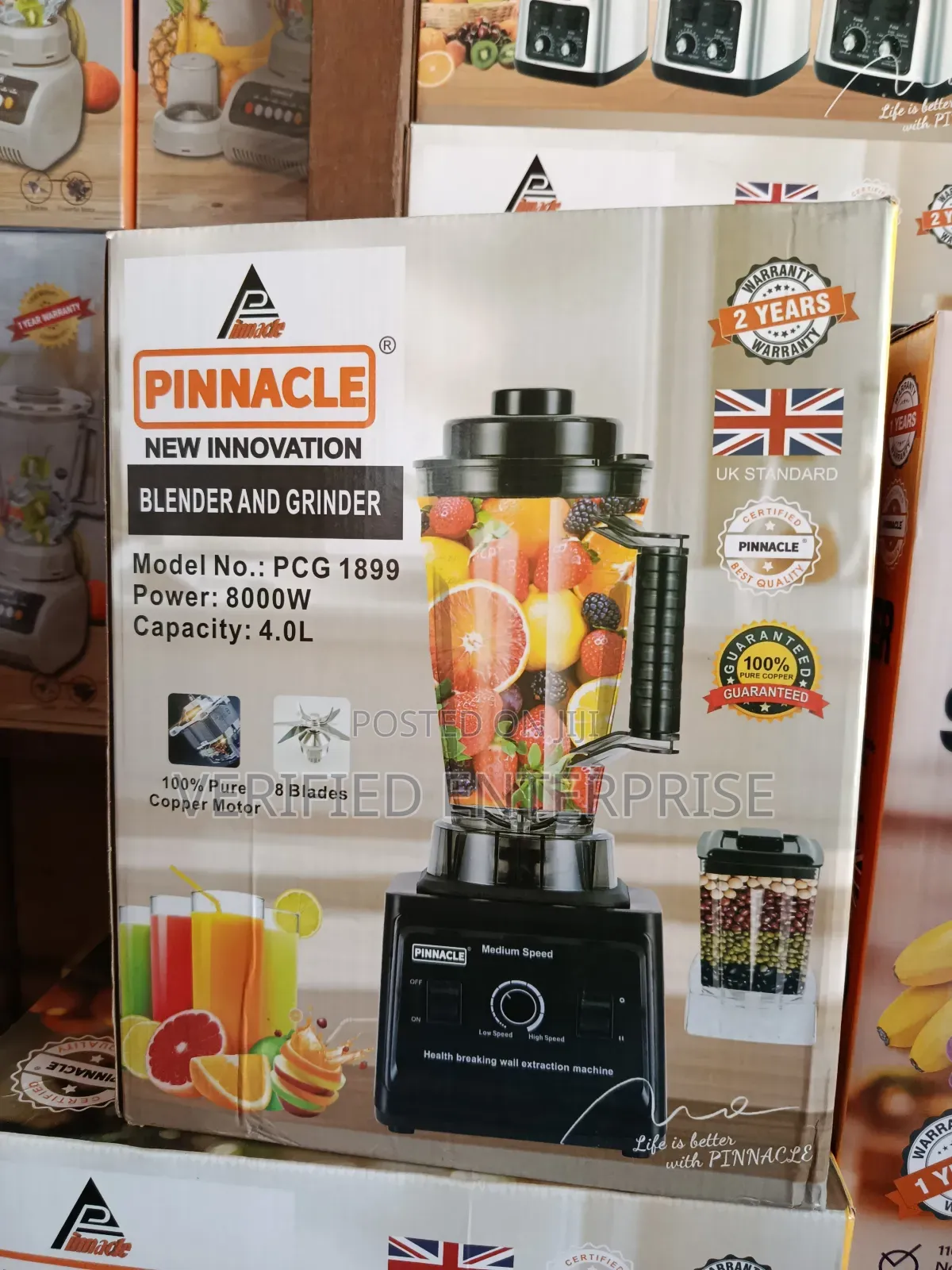 Pinnacle Blender and Grinder - 4l , 8000w