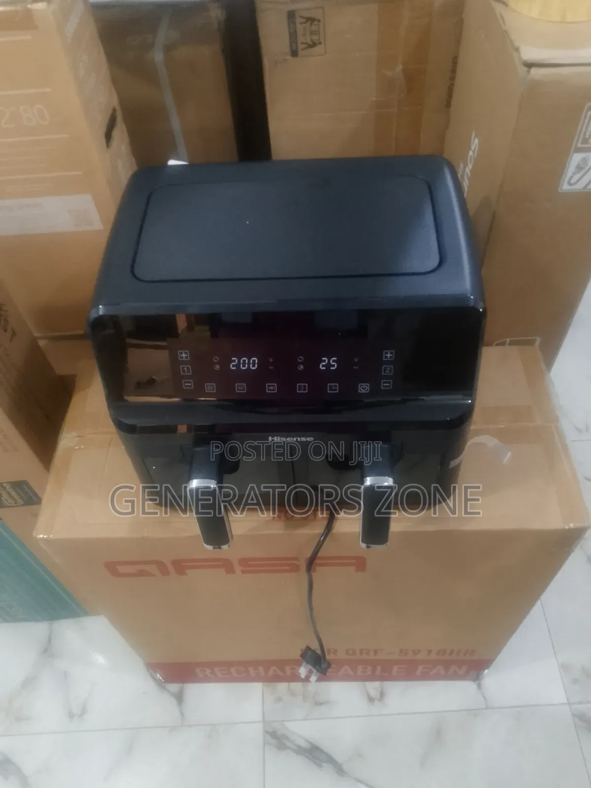 8l Twin Basket Digital Air Fryer – Model H08afbk2s1