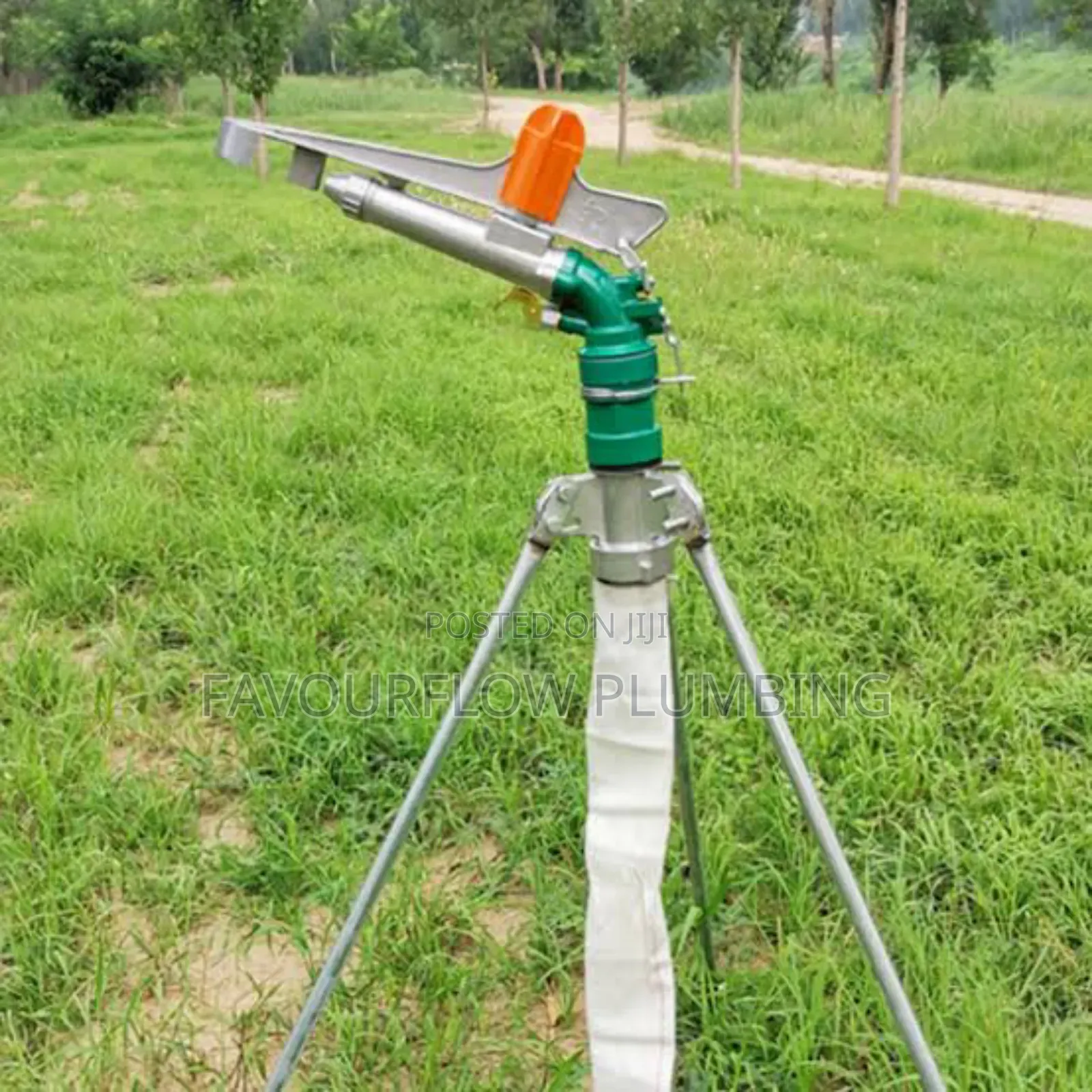 50m Sprinkler Cannon With Tripod – 360° Full Coverage