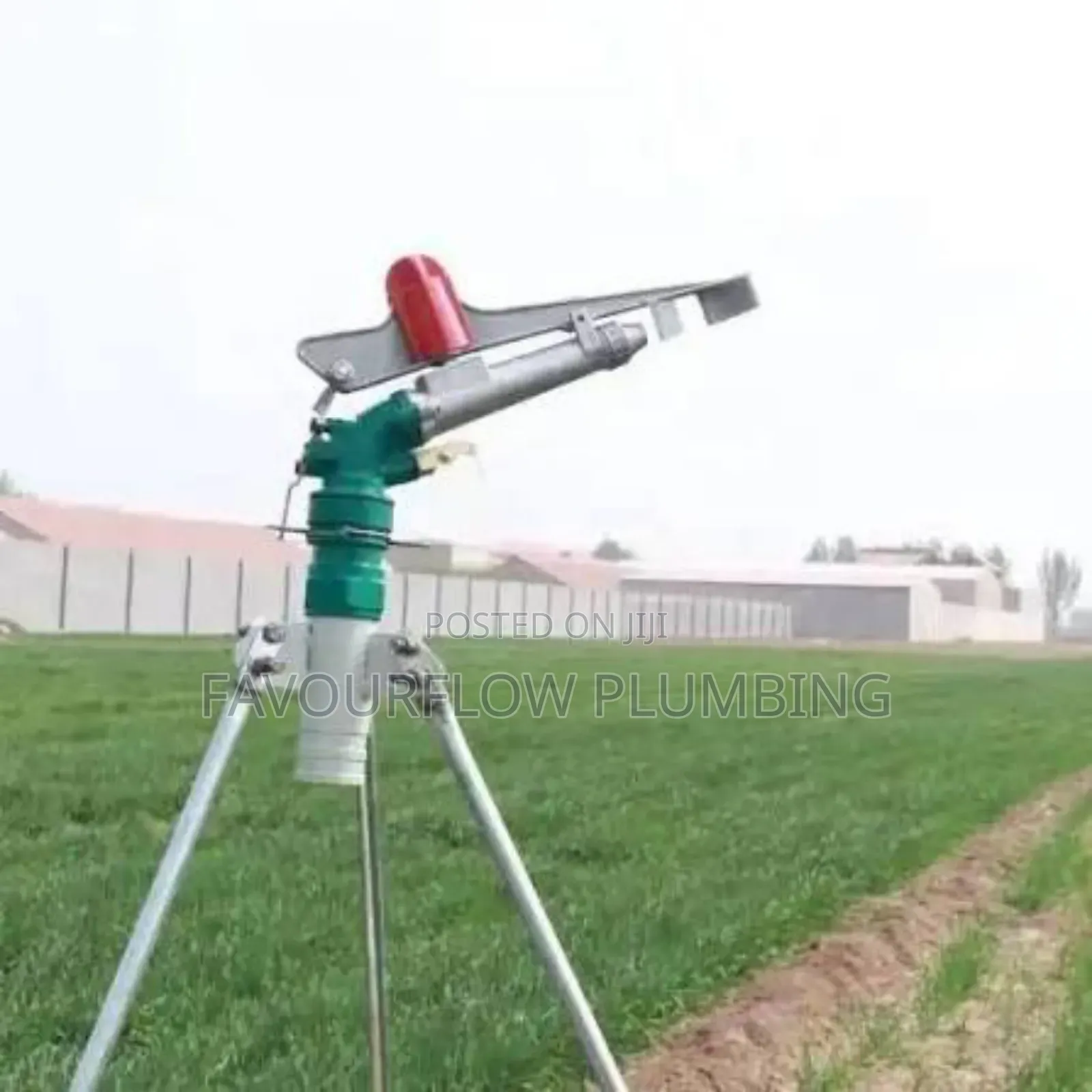 50m Sprinkler Cannon With Tripod – 360° Full Coverage