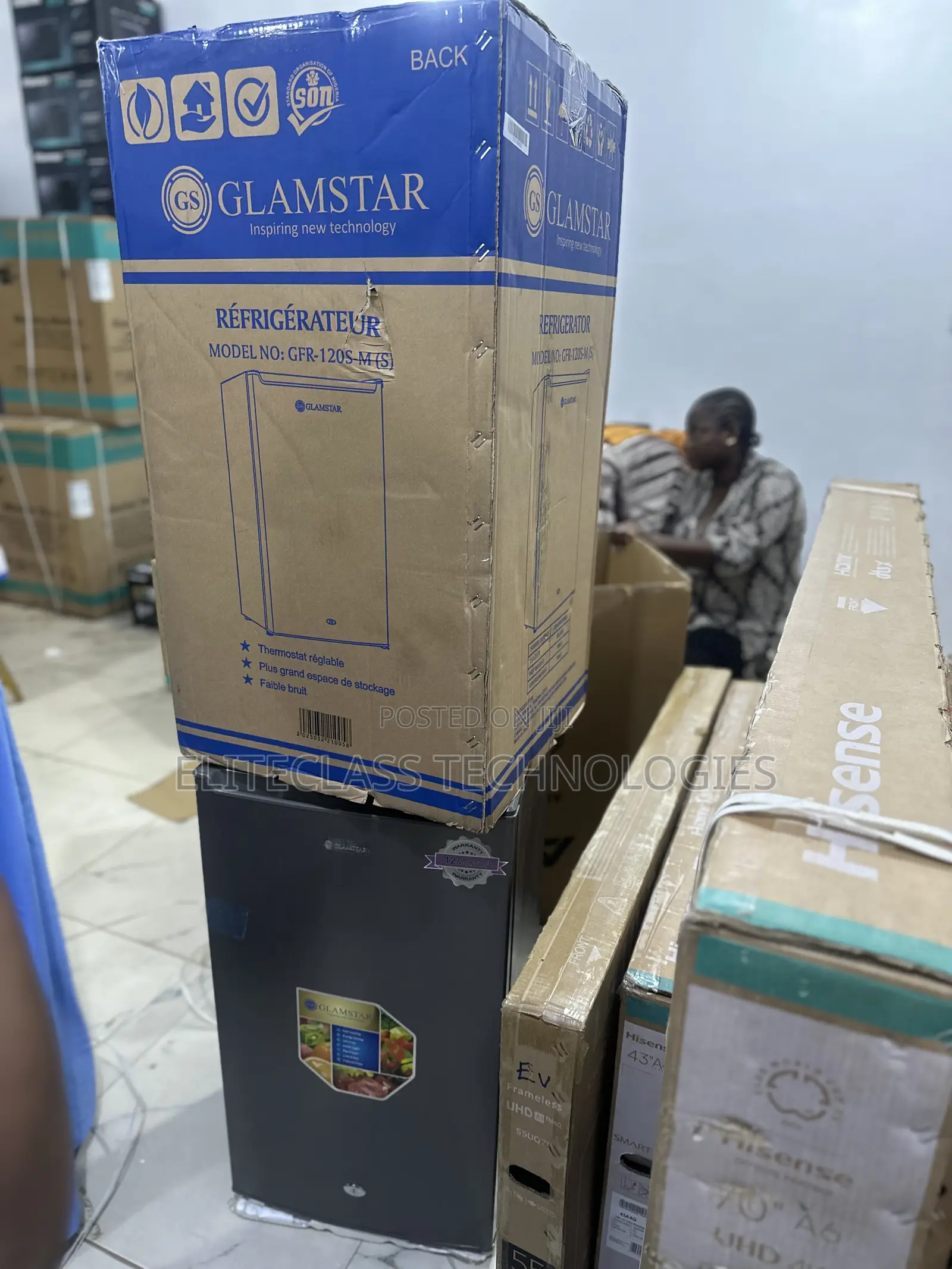 GFR-120s-M(S) 90l Glamstar Mini Cooling Refrigerator