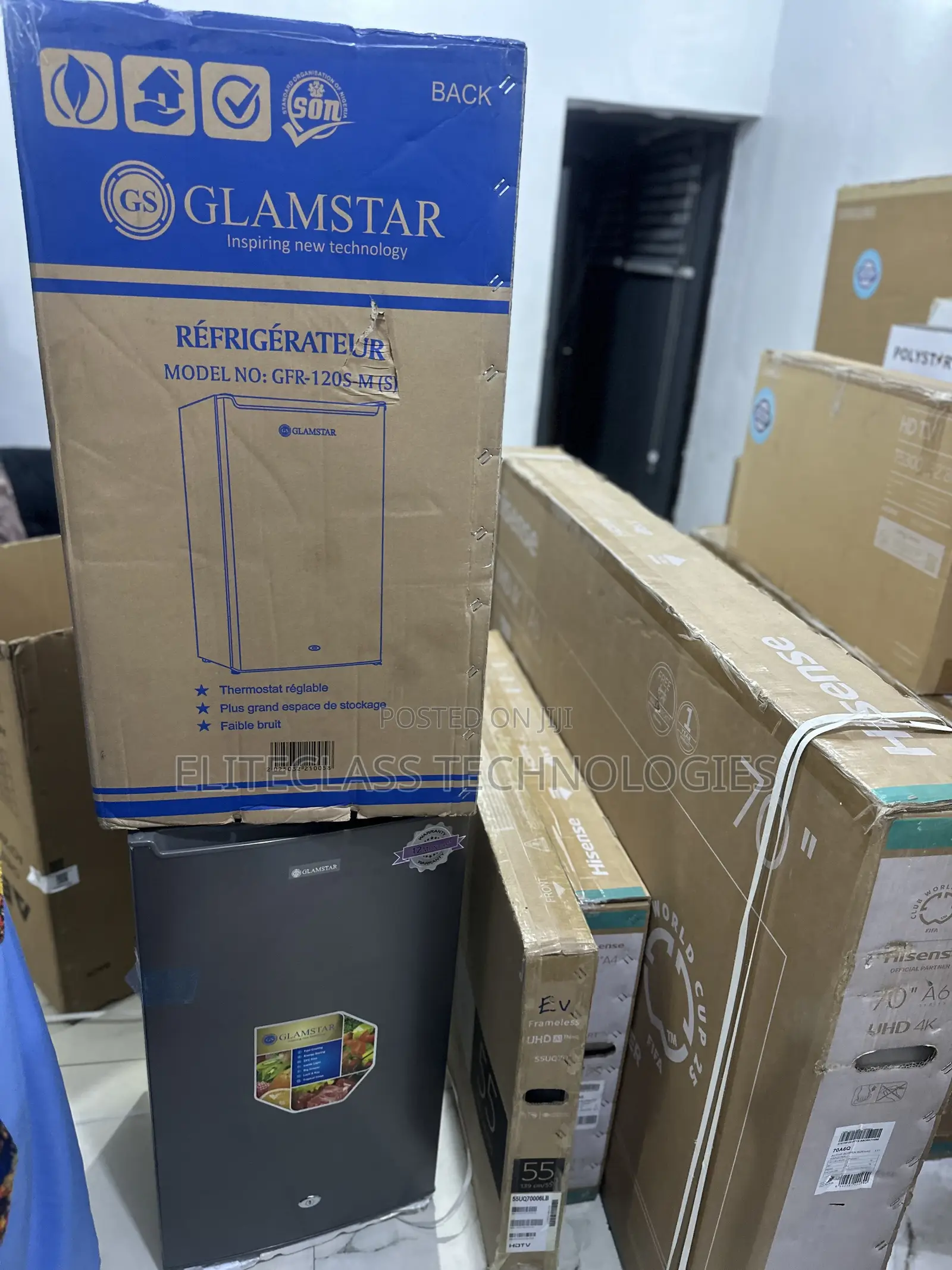 GFR-120s-M(S) Glamstar 90l Upright Mini Fridge