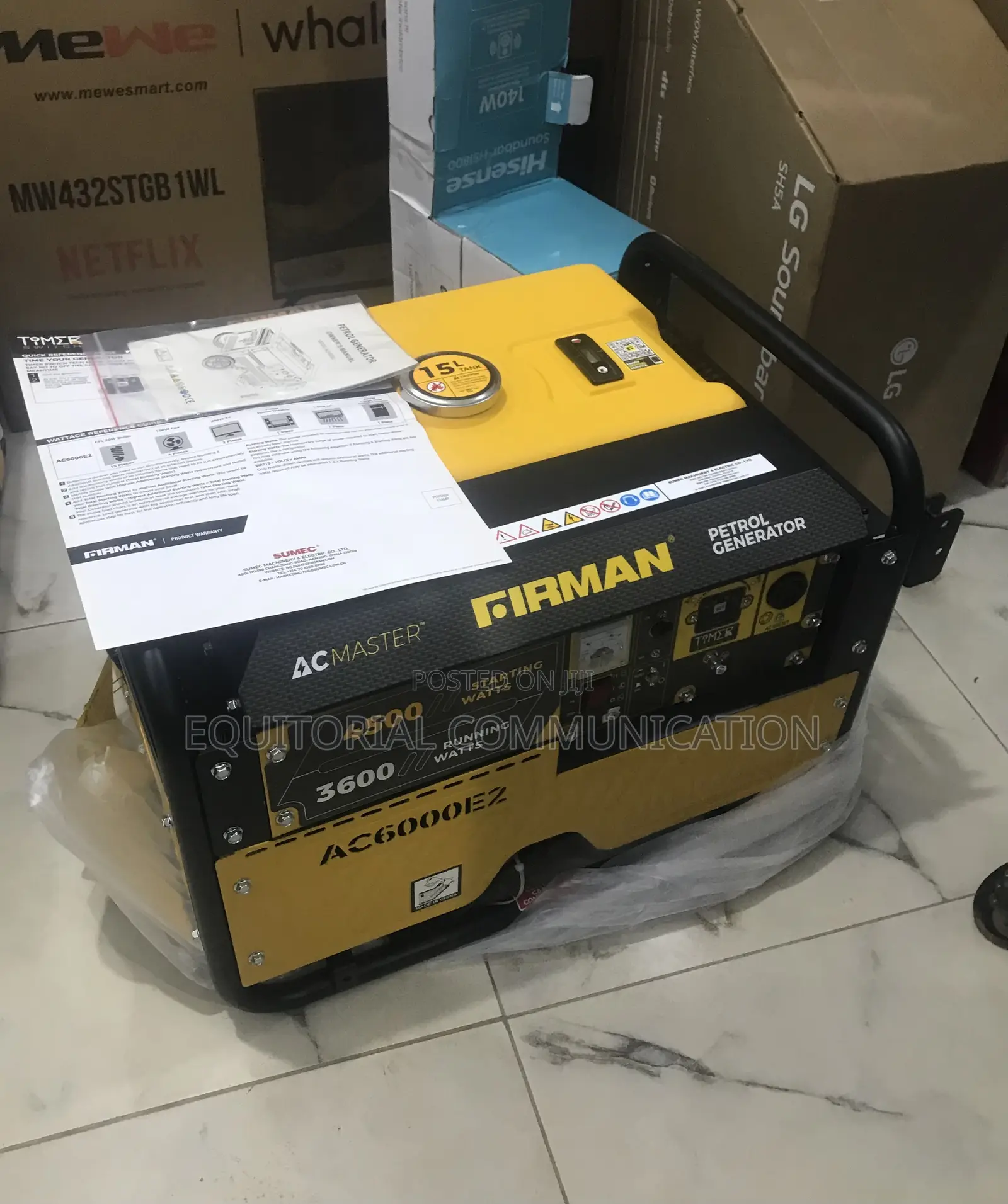 Firman Ac6000e2 Heavy-Duty Power Generator