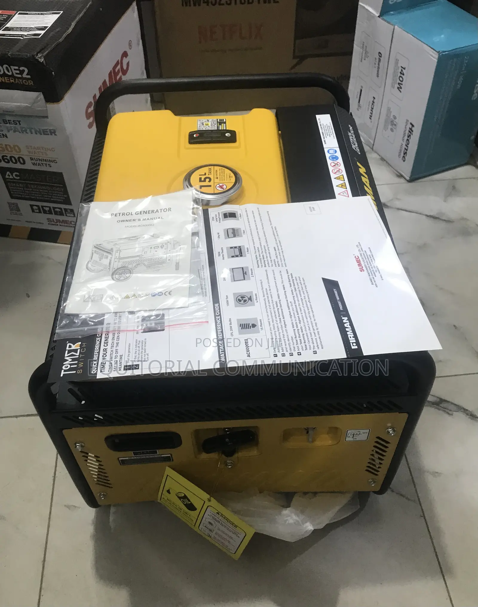 Firman Ac6000e2 High-Performance 4.5kva Generator
