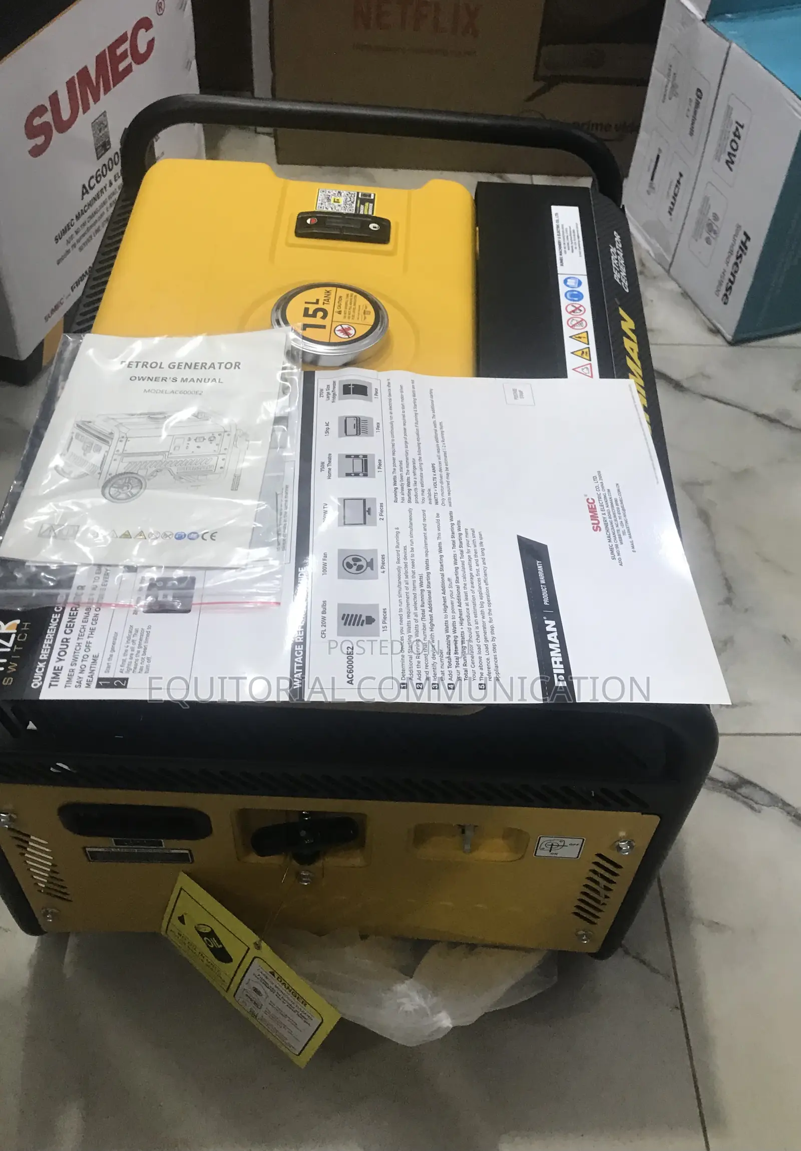 Firman Ac6000e2 Industrial-Grade Portable Generator